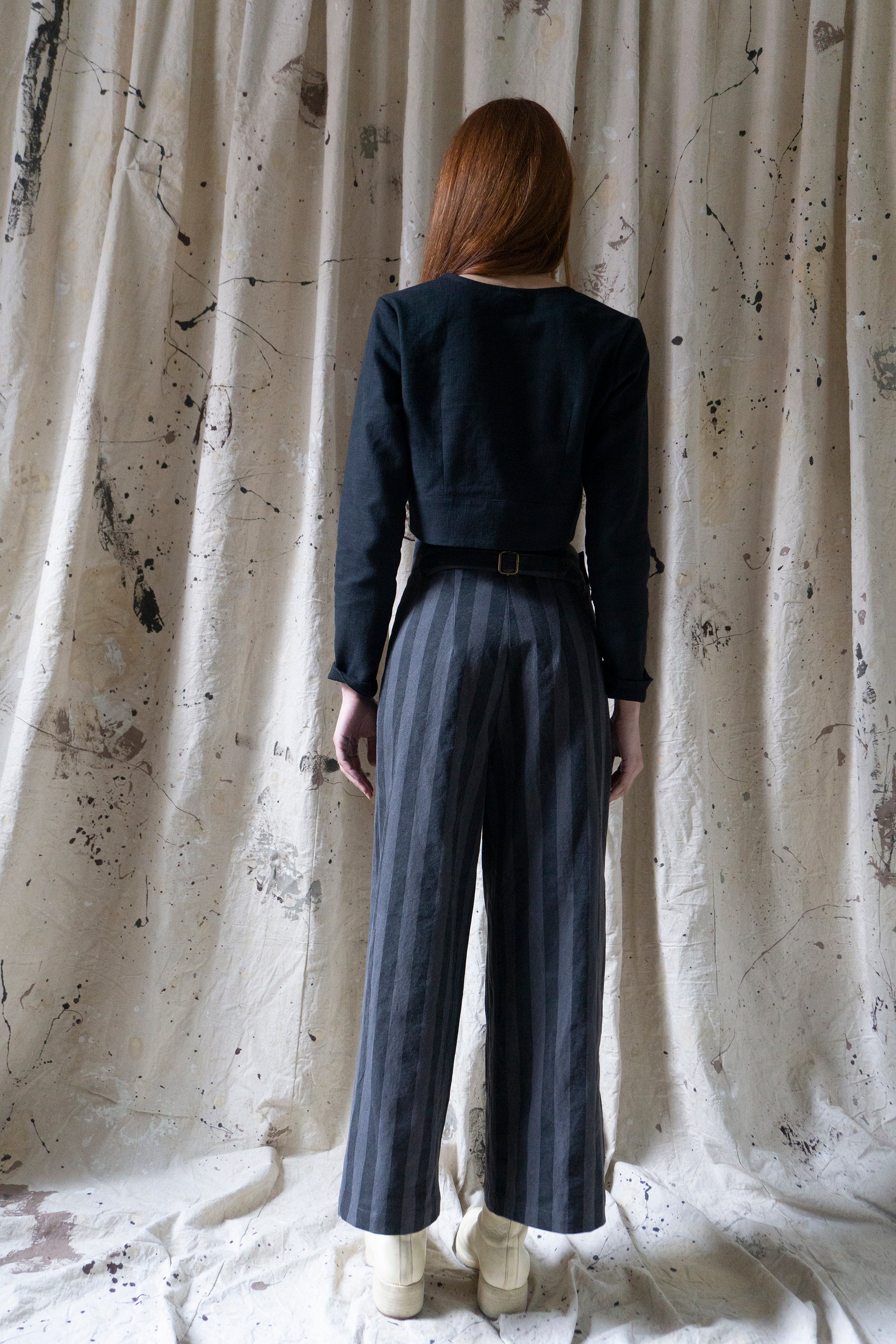 Davis Linen Trousers - Stripe