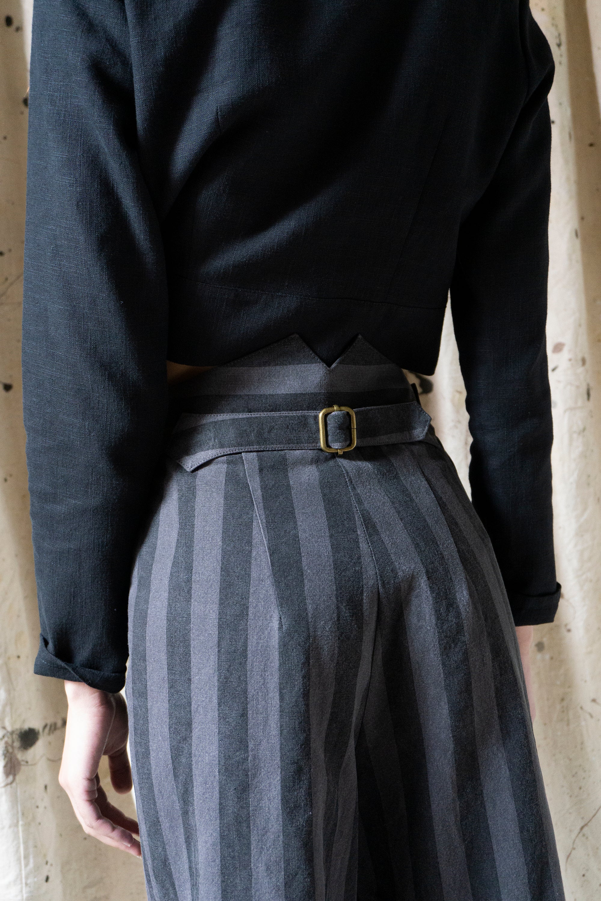 Davis Linen Trousers - Stripe