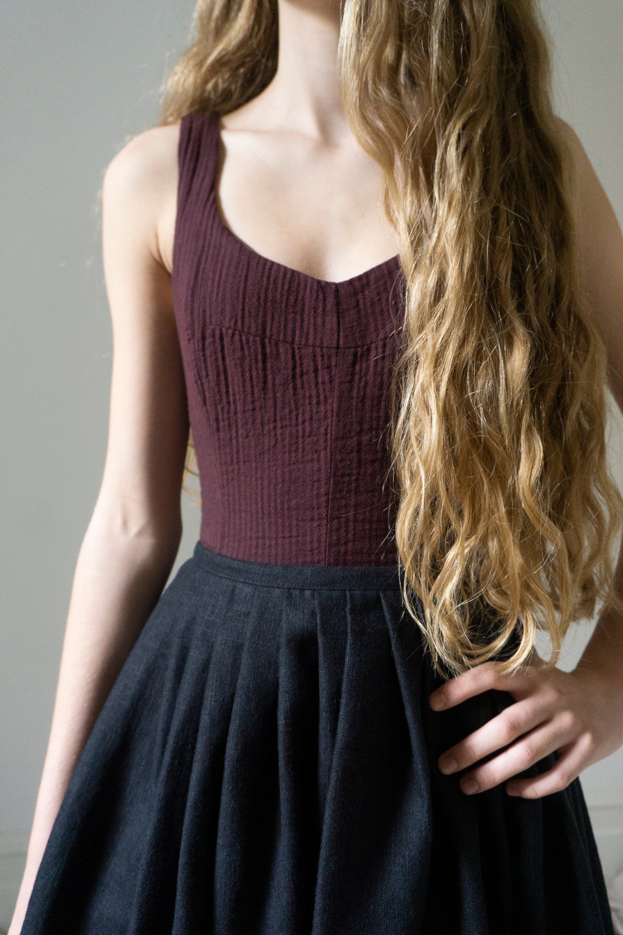 Elleri Apron Skirt - Black