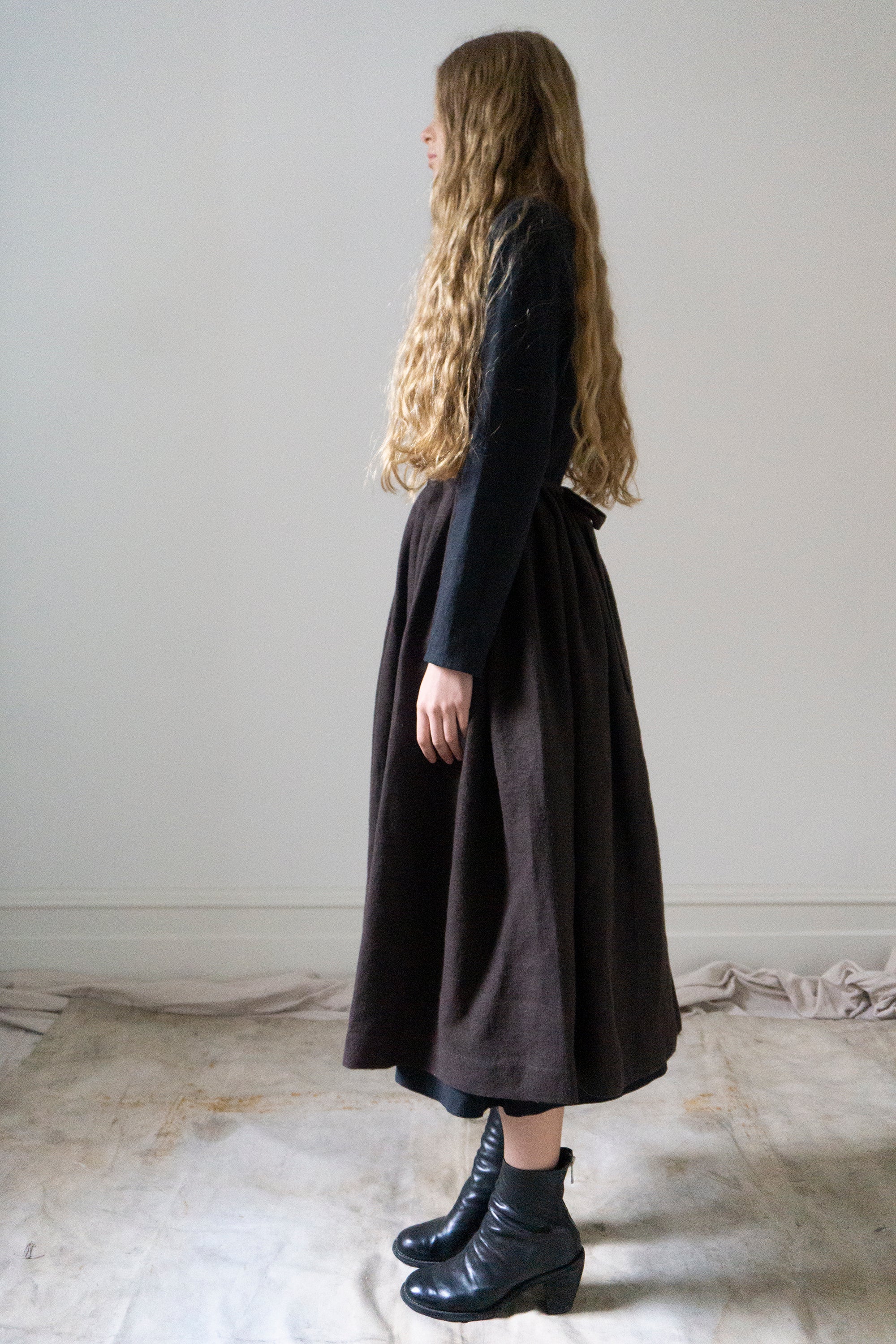 Elleri Apron Skirt - Clove