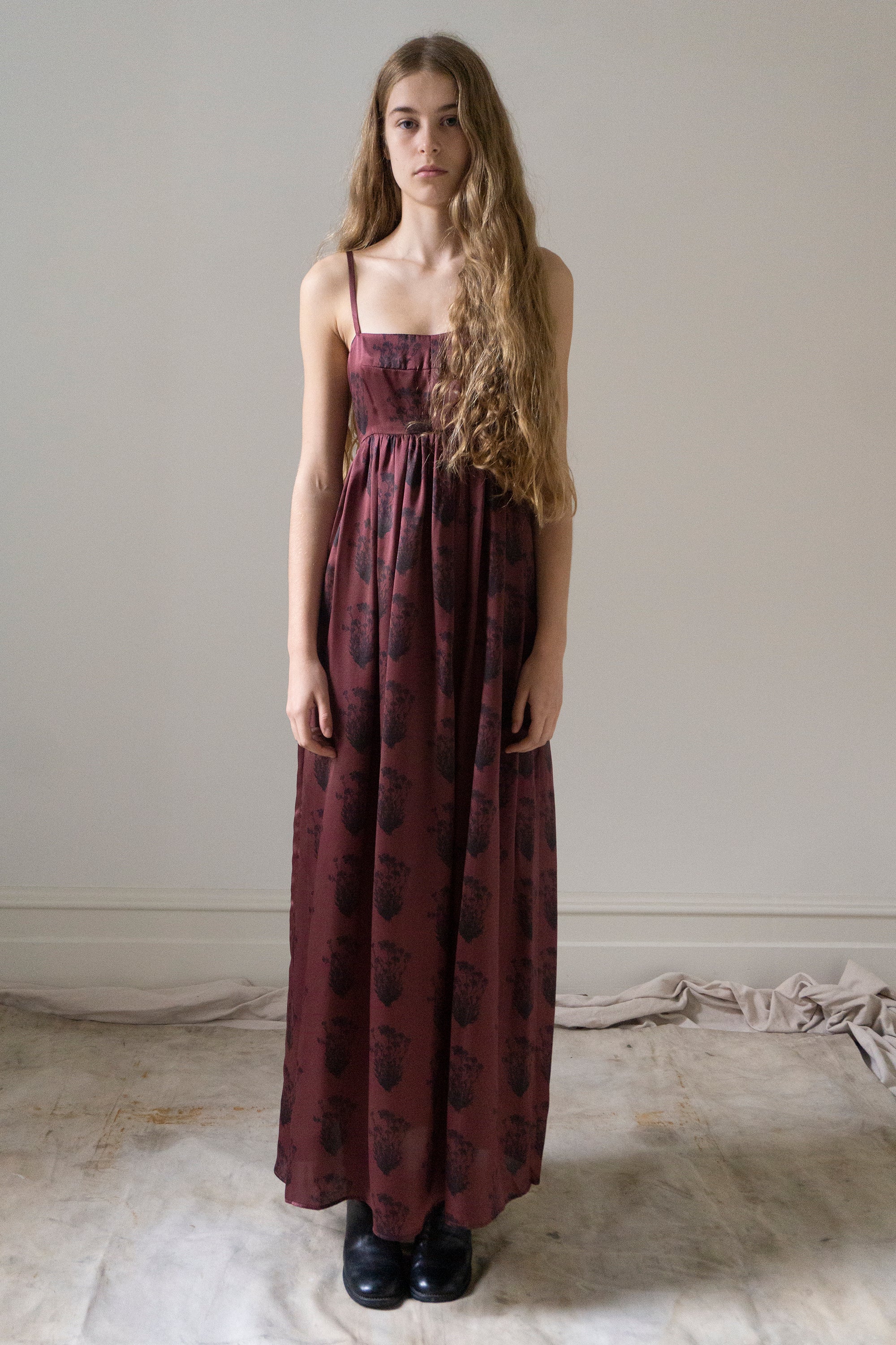Proserpina Dress - Printed Silk Charmeuse