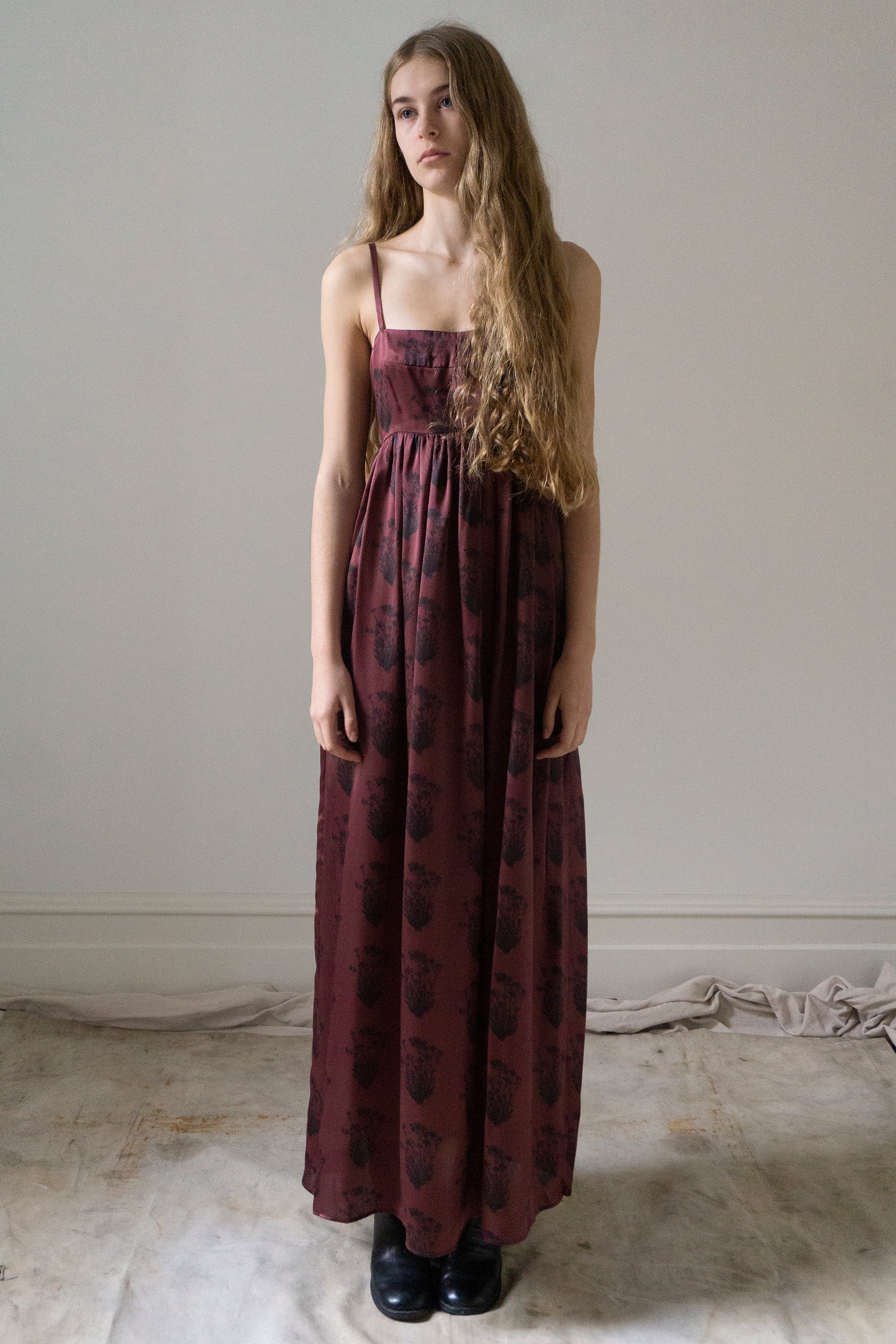 Proserpina Dress - Printed Silk Charmeuse