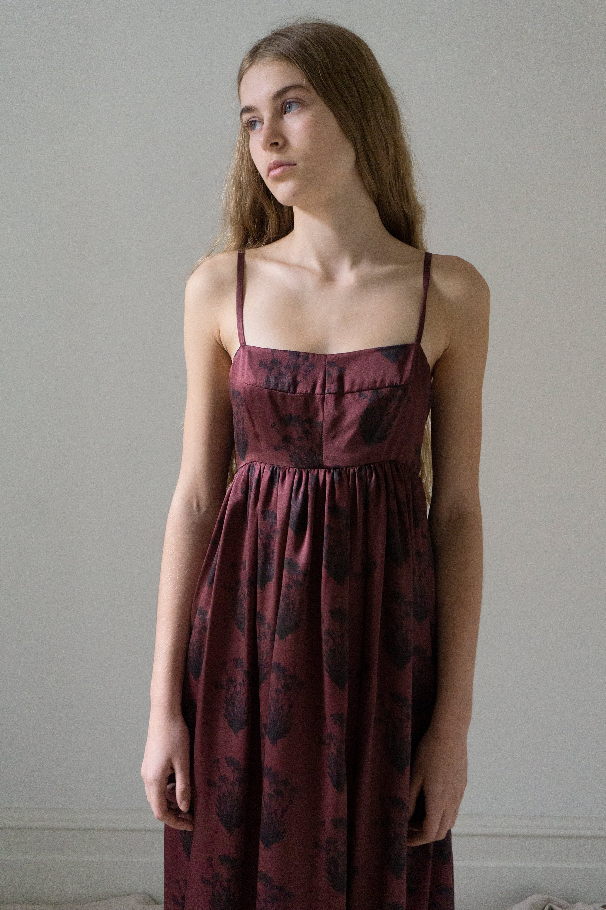 Proserpina Dress - Printed Silk Charmeuse