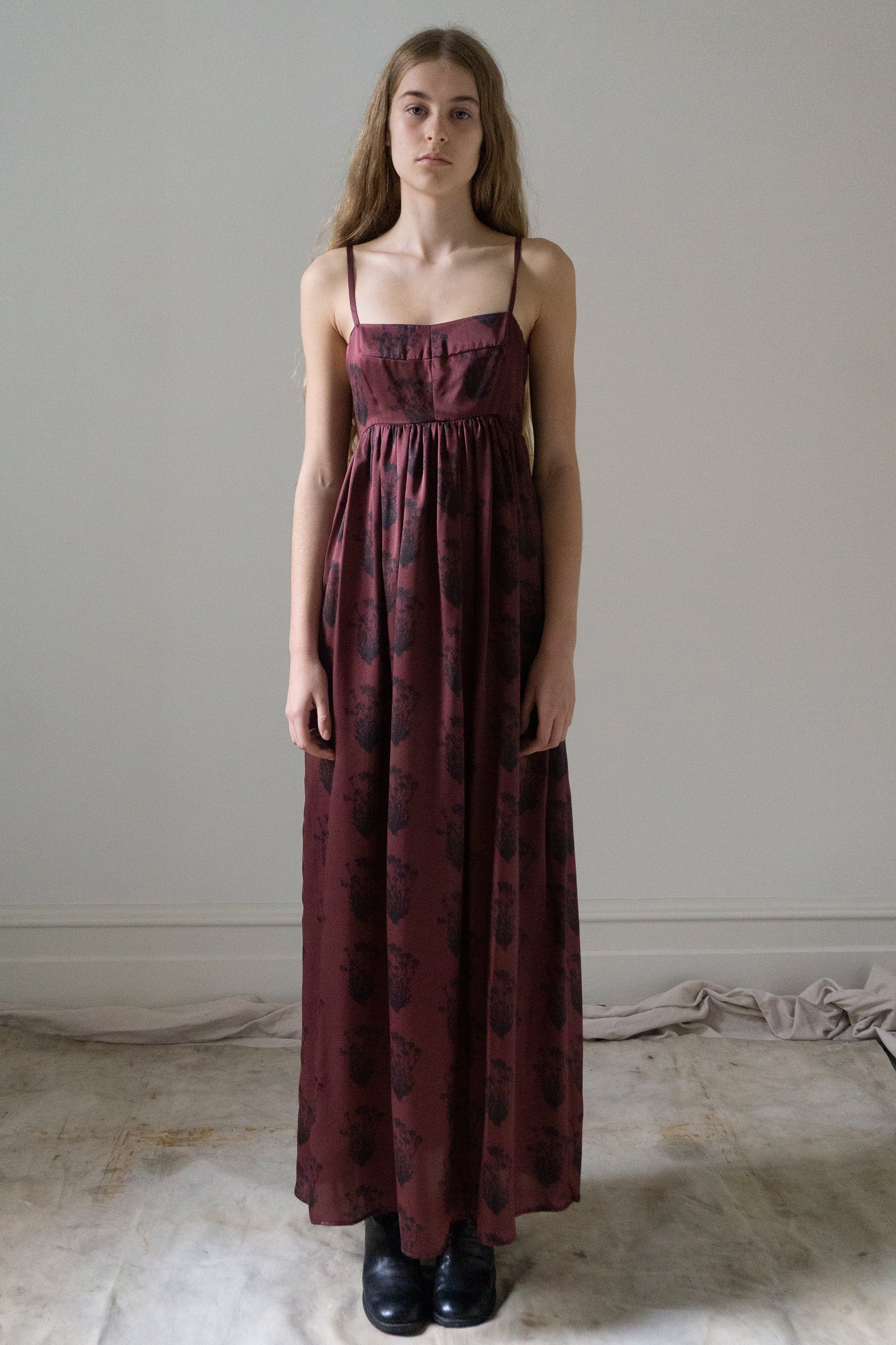 Proserpina Dress - Printed Silk Charmeuse