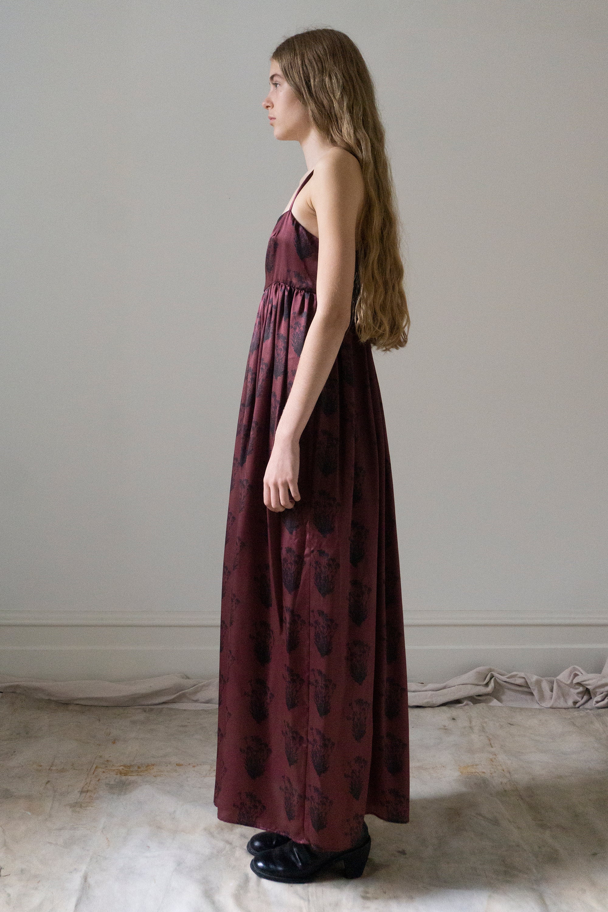 Proserpina Dress - Printed Silk Charmeuse
