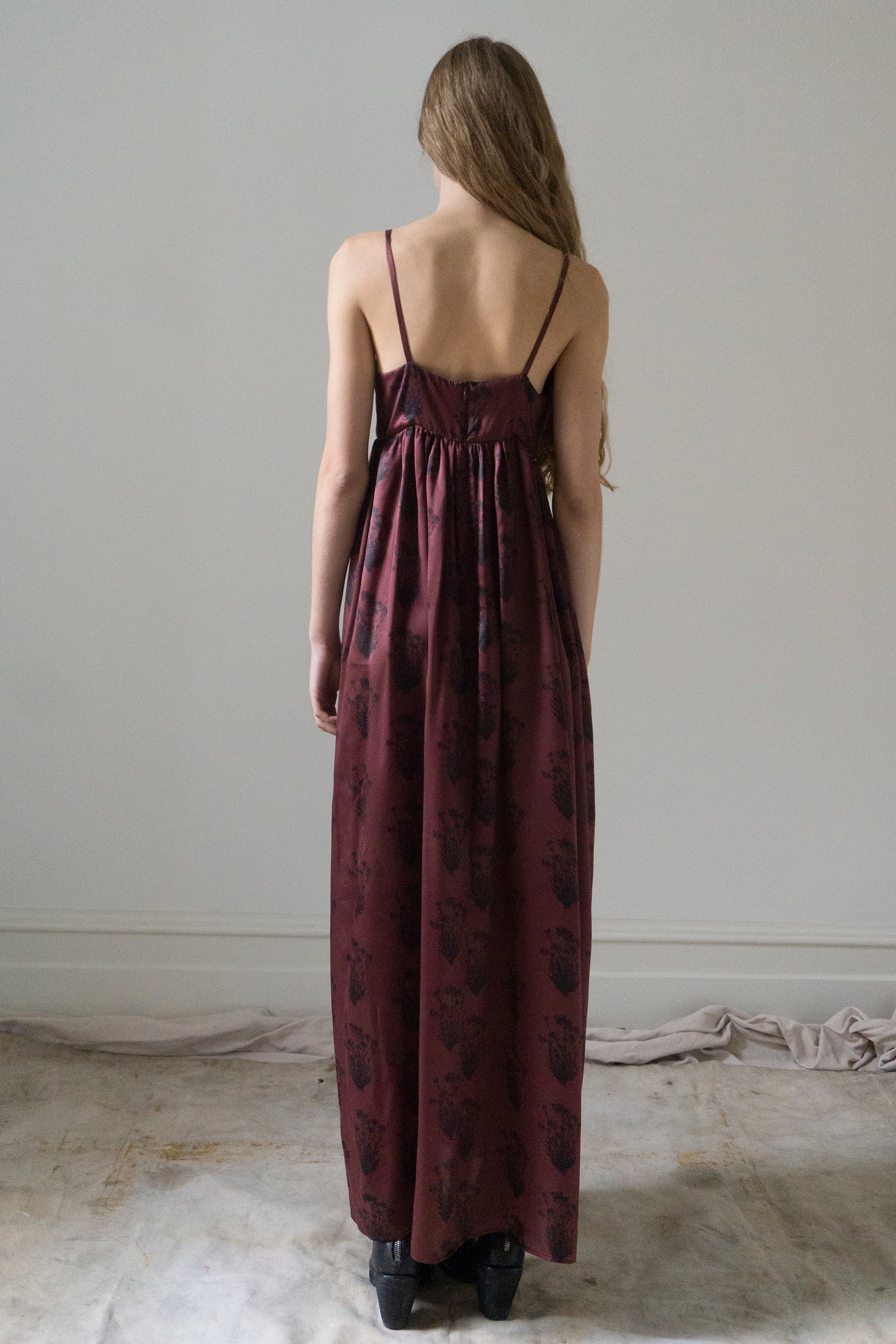 Proserpina Dress - Printed Silk Charmeuse