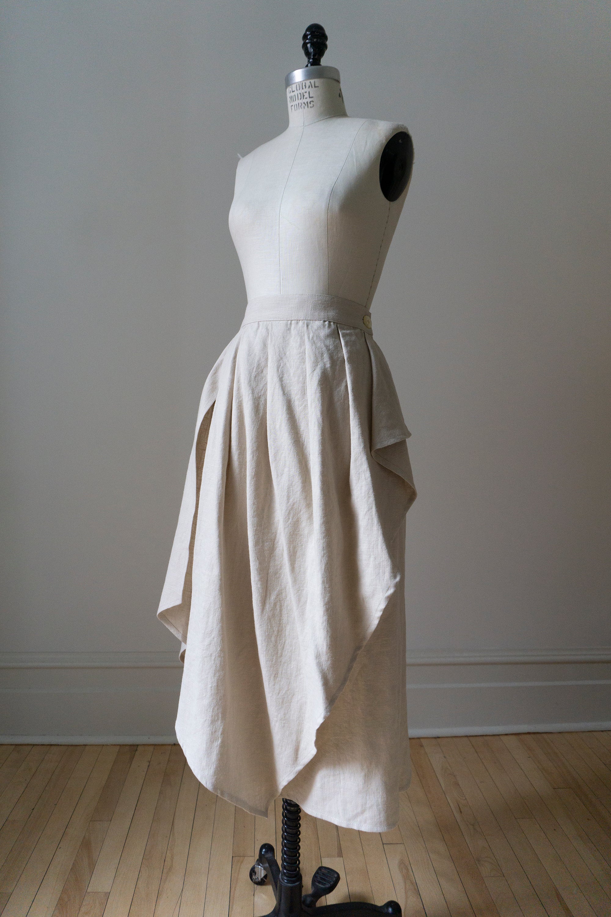 Fenna Linen Skirt- Chalk (SIZE S)
