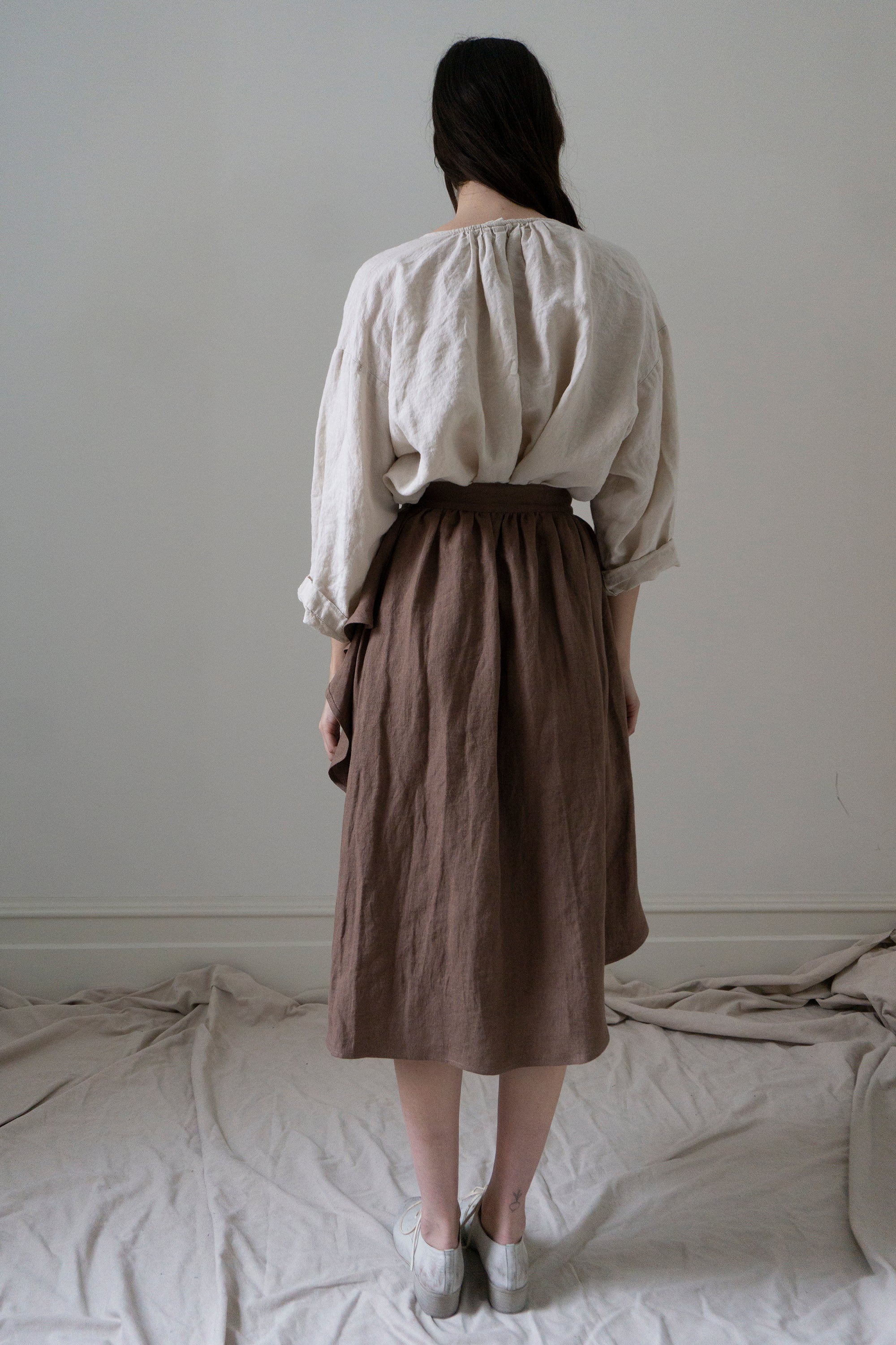 Fenna Linen Skirt- Bramble