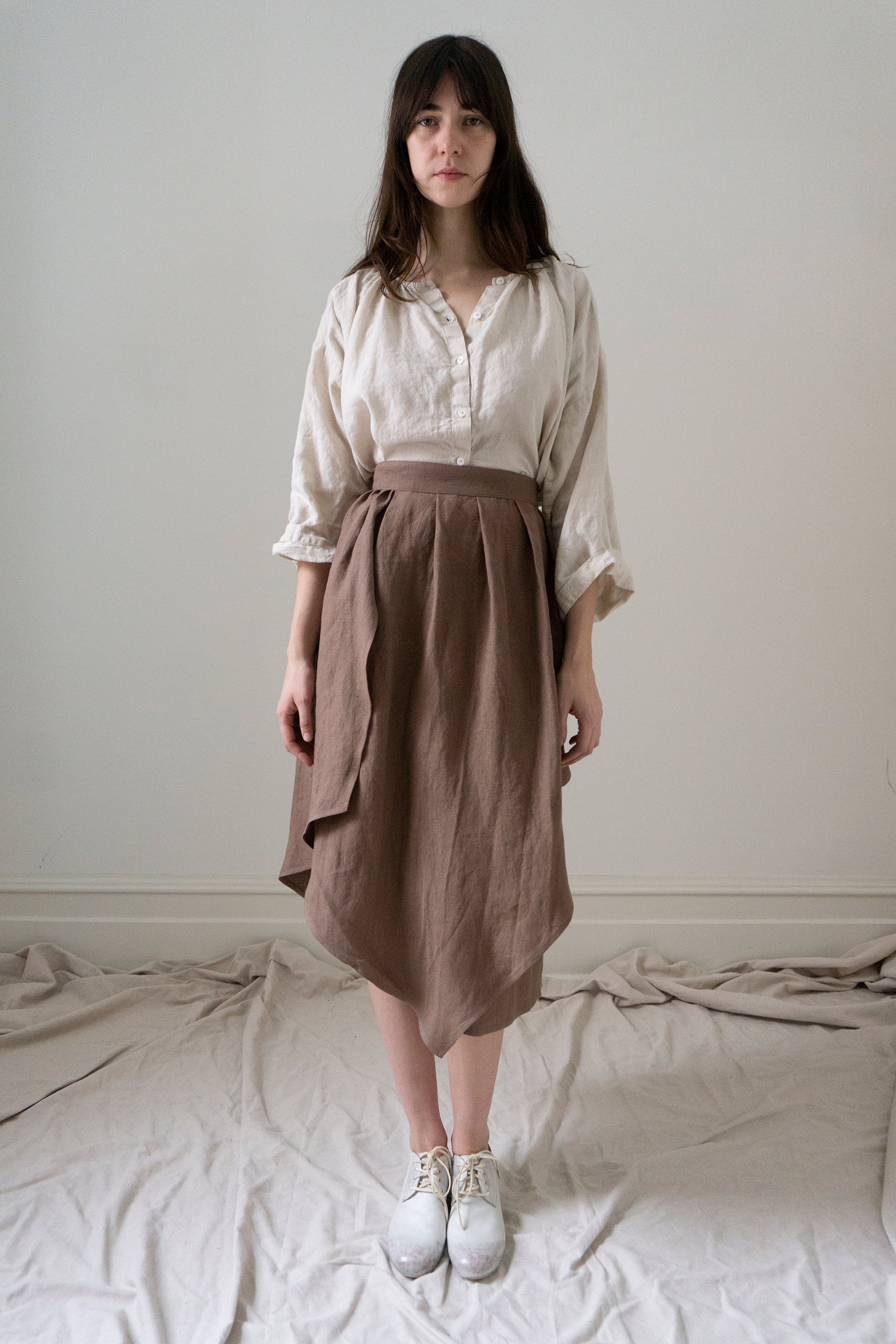 Fenna Linen Skirt- Bramble