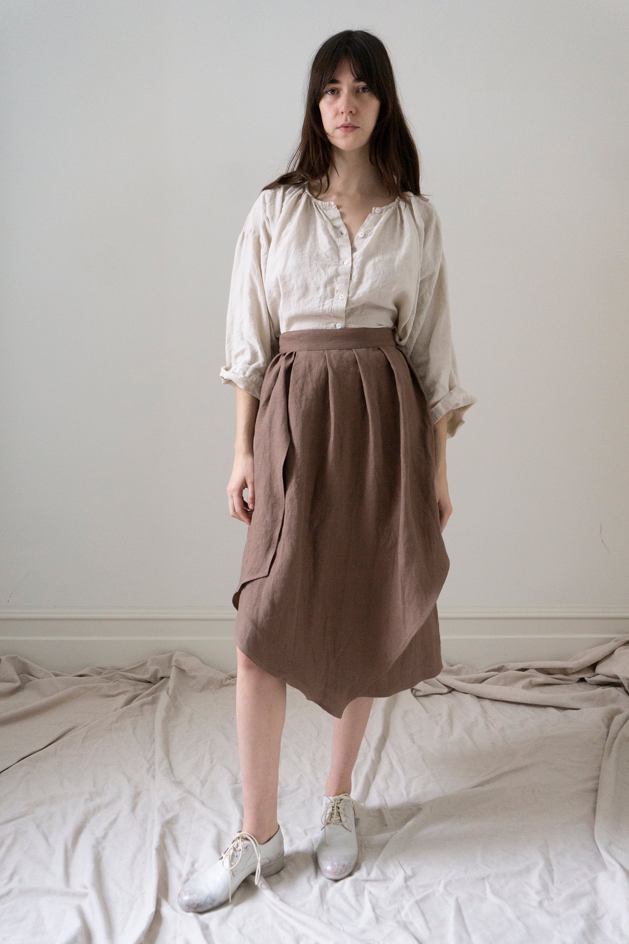 Fenna Linen Skirt- Bramble