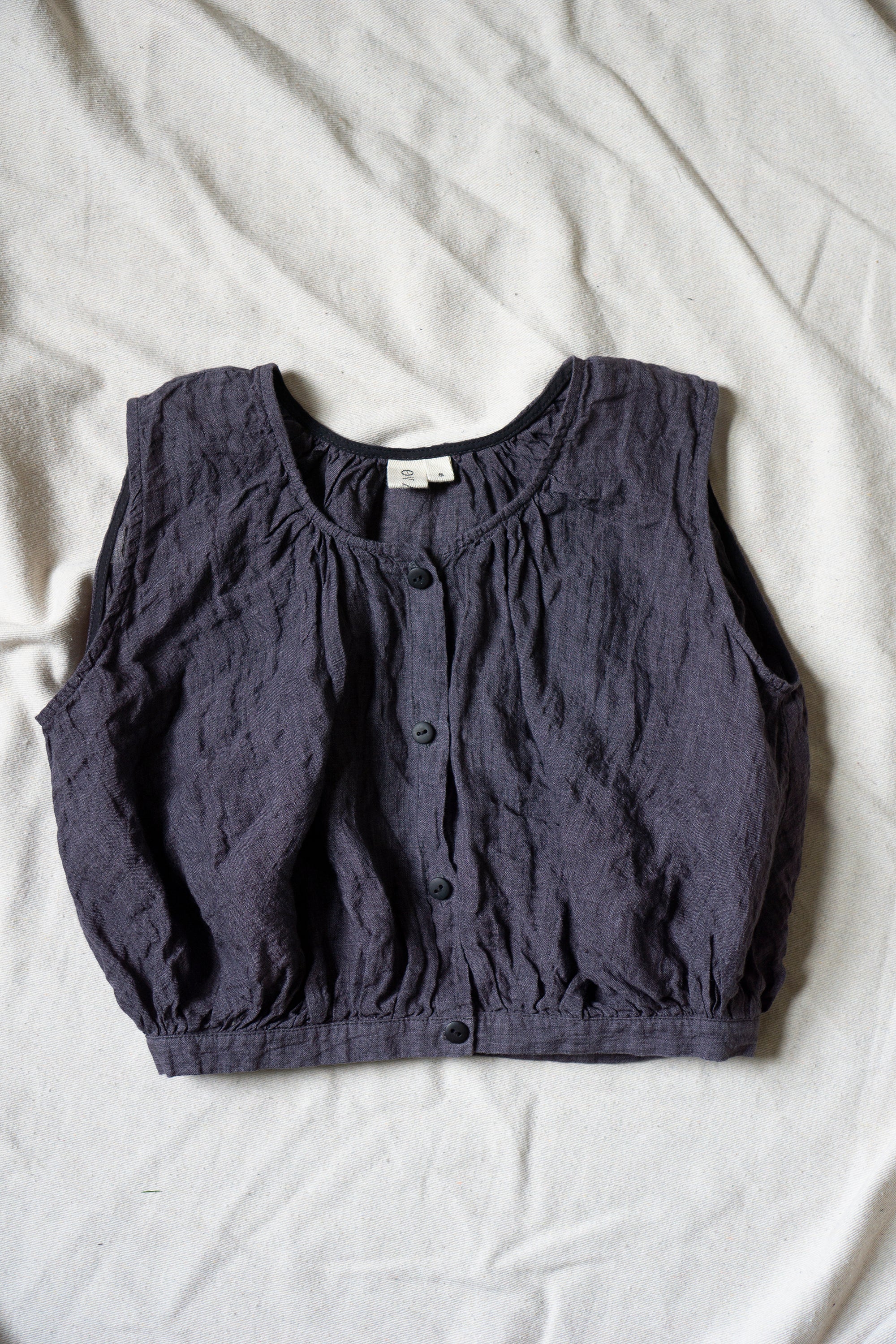 Viola Linen Top - Sloe