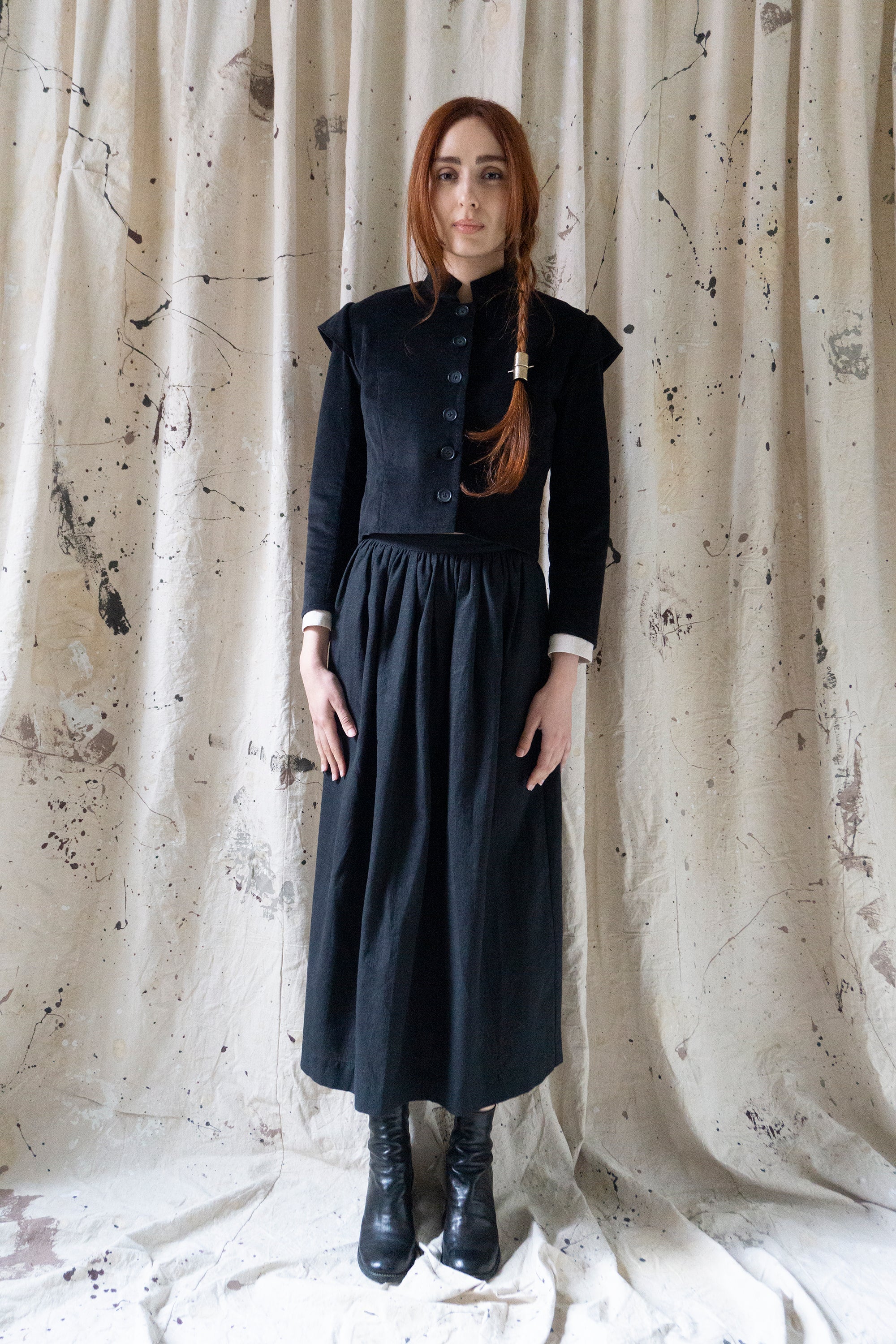 Guinevere Jacket - Black Velvet