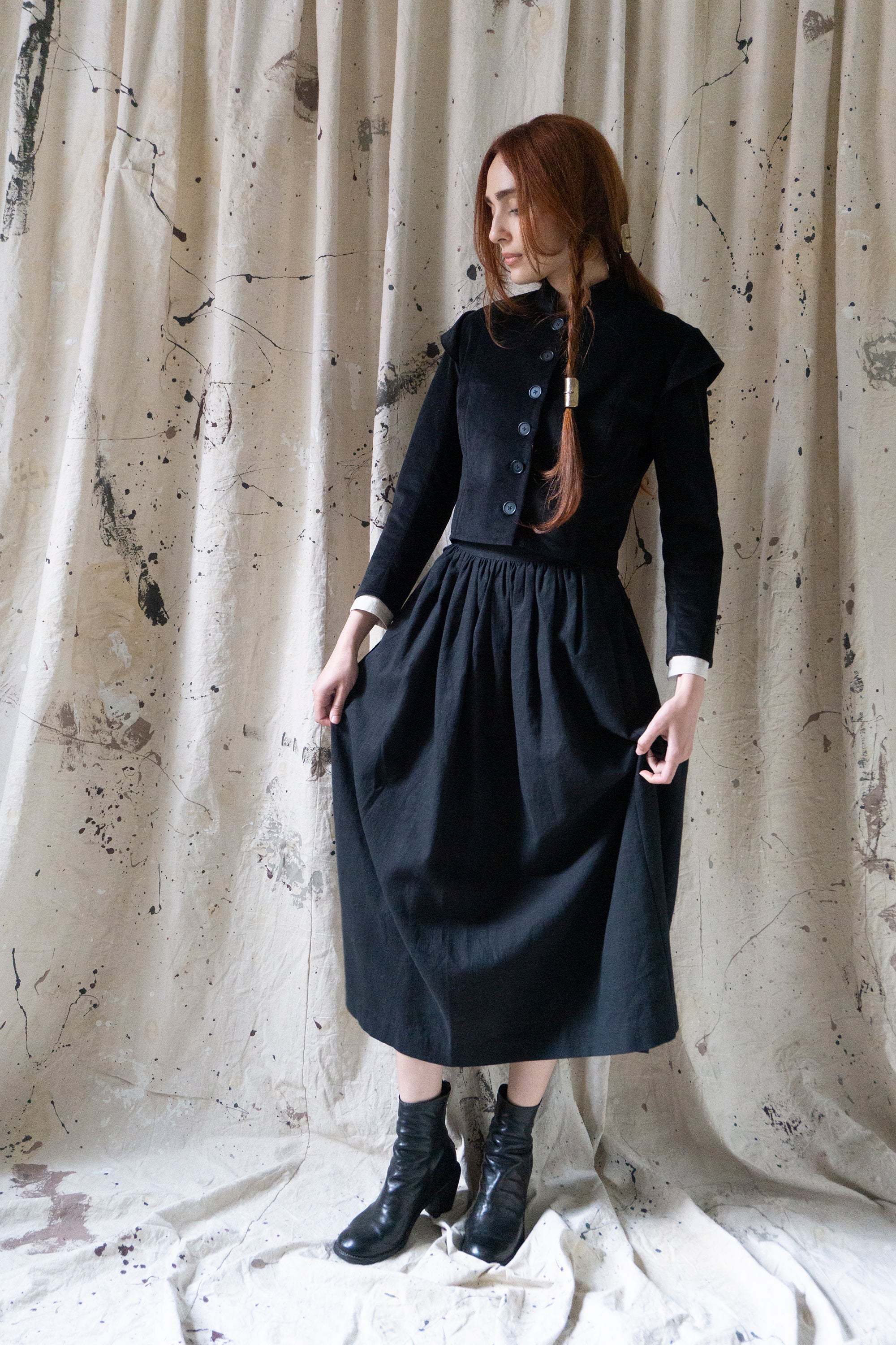 Guinevere Jacket - Black Velvet