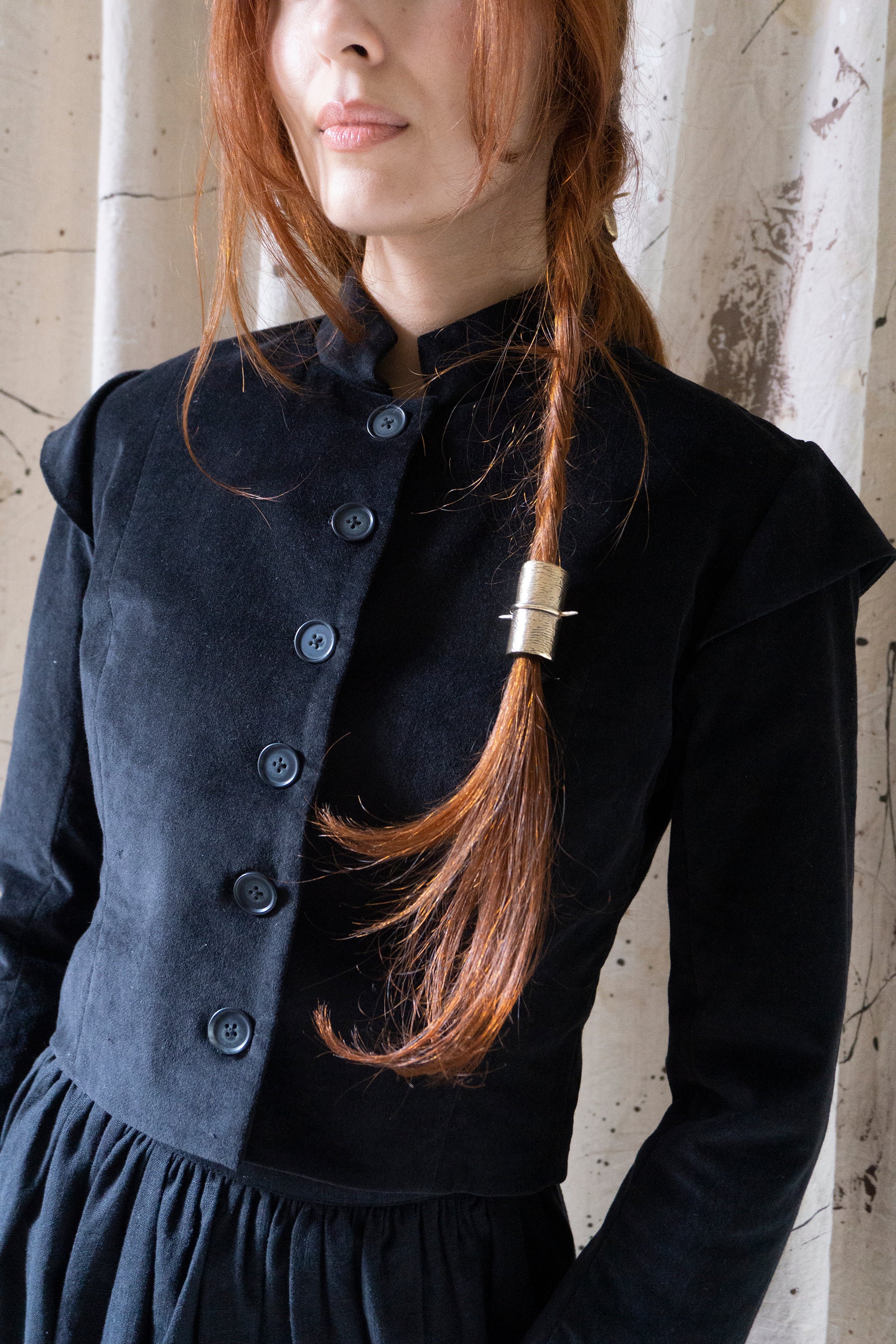 Guinevere Jacket - Black Velvet