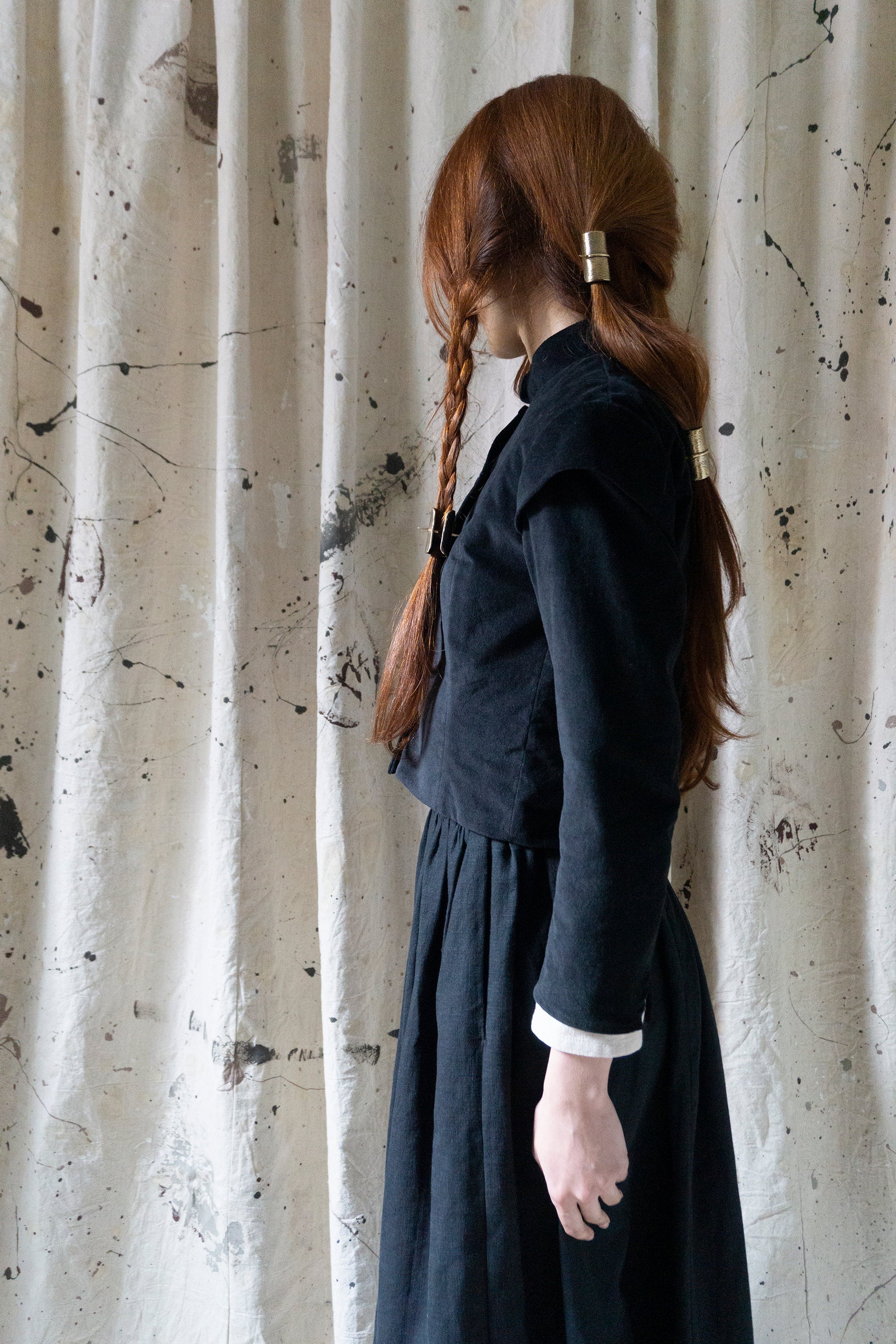 Guinevere Jacket - Black Velvet
