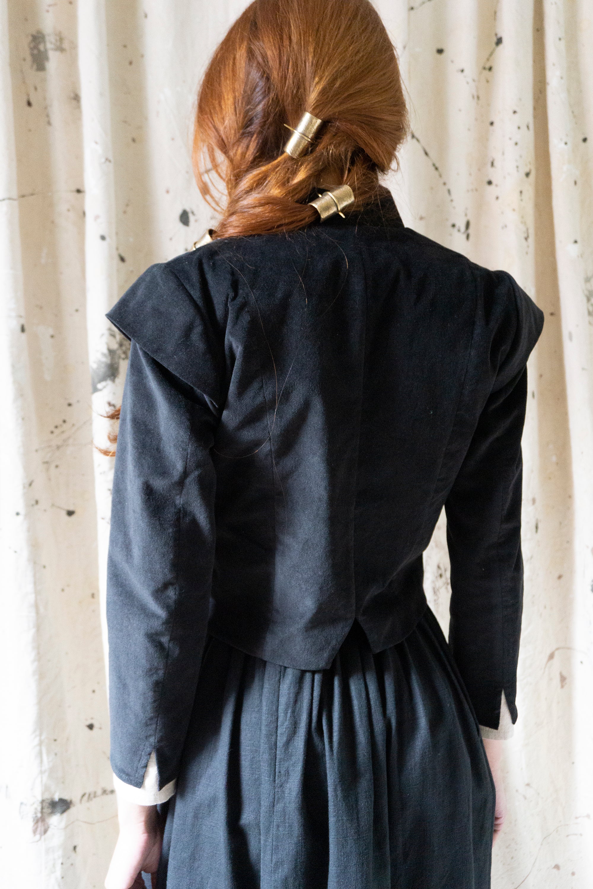 Guinevere Jacket - Black Velvet