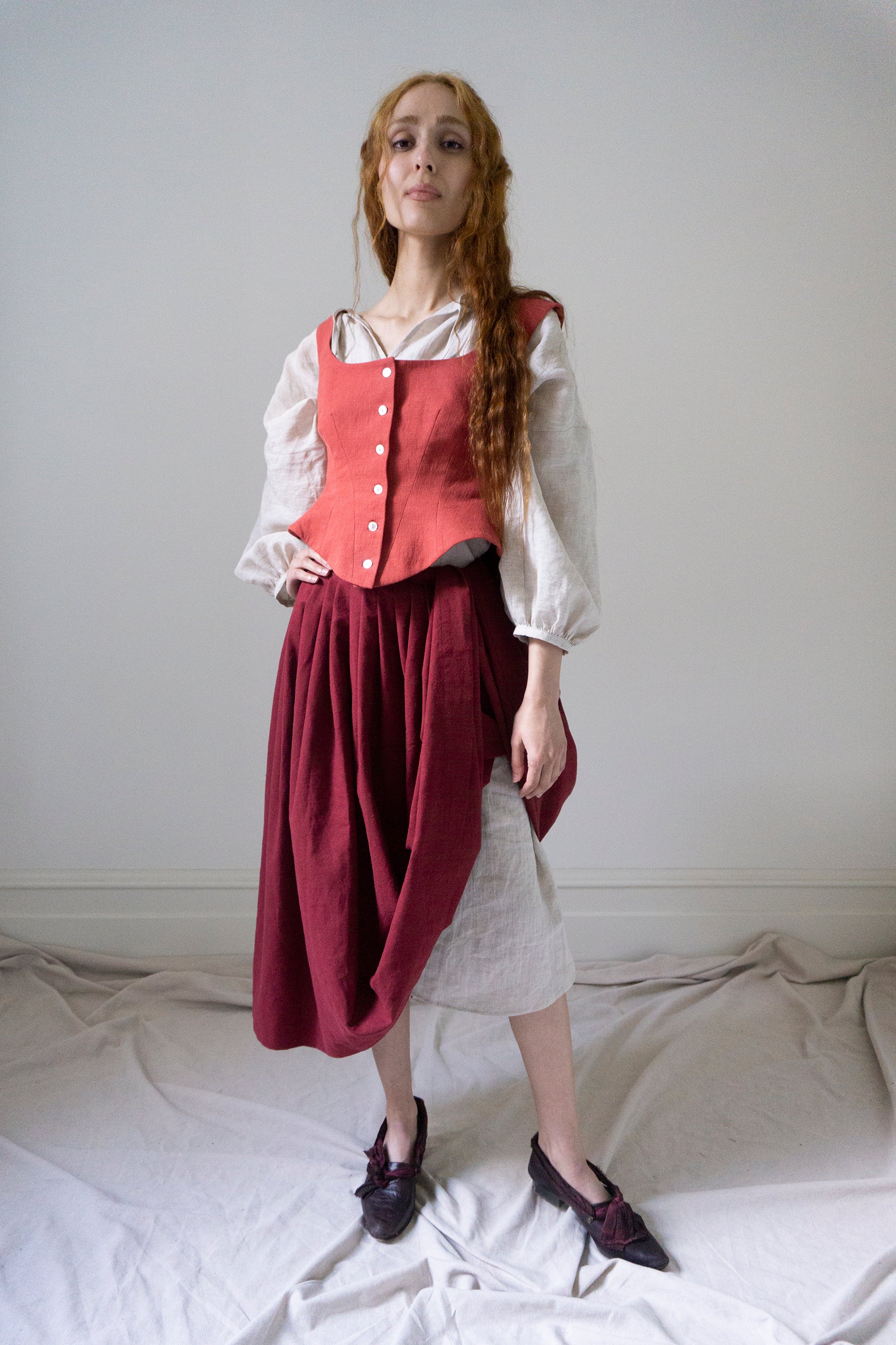 Hawthorne Bodice - Cerise