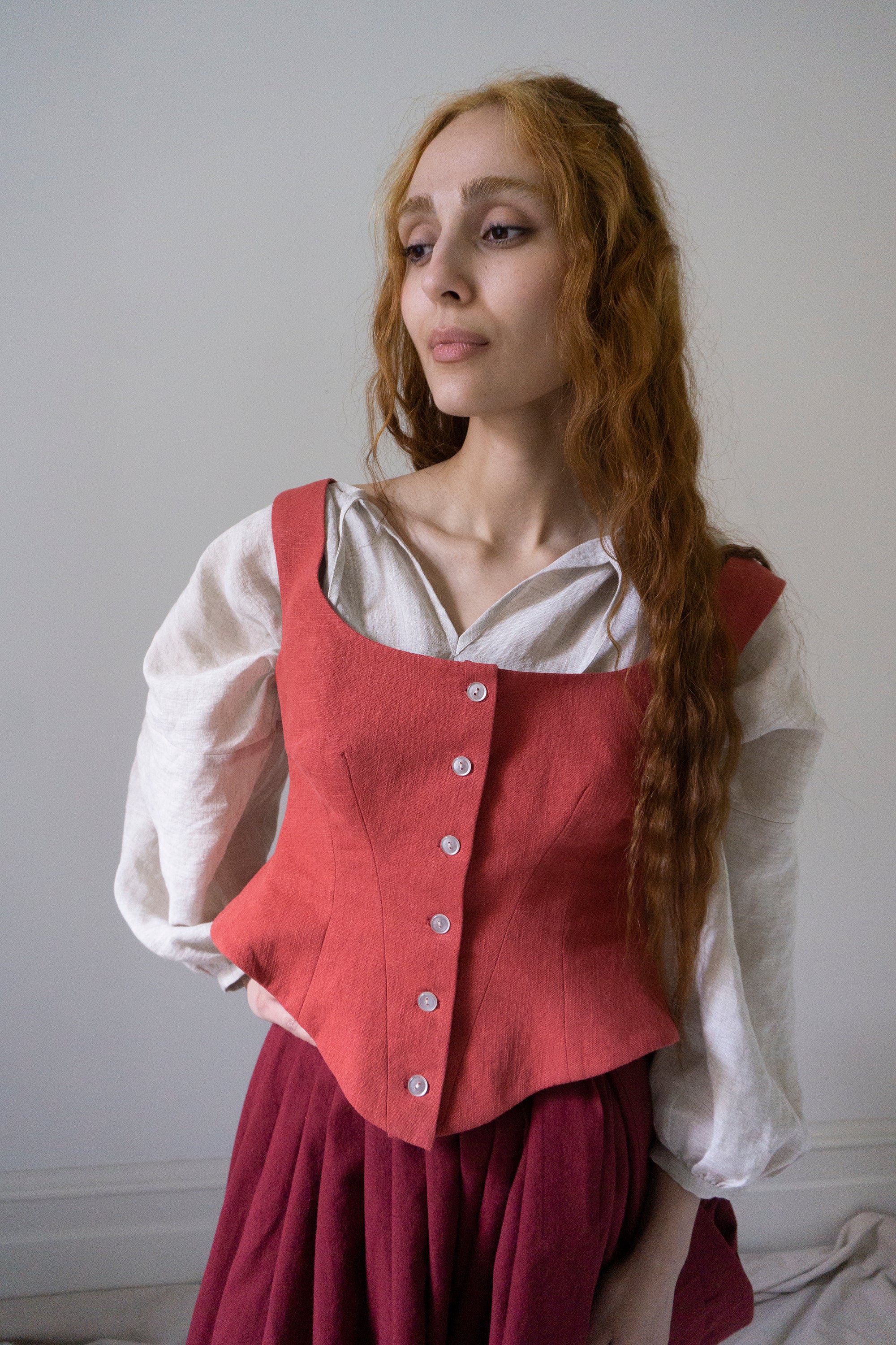Hawthorne Bodice - Cerise