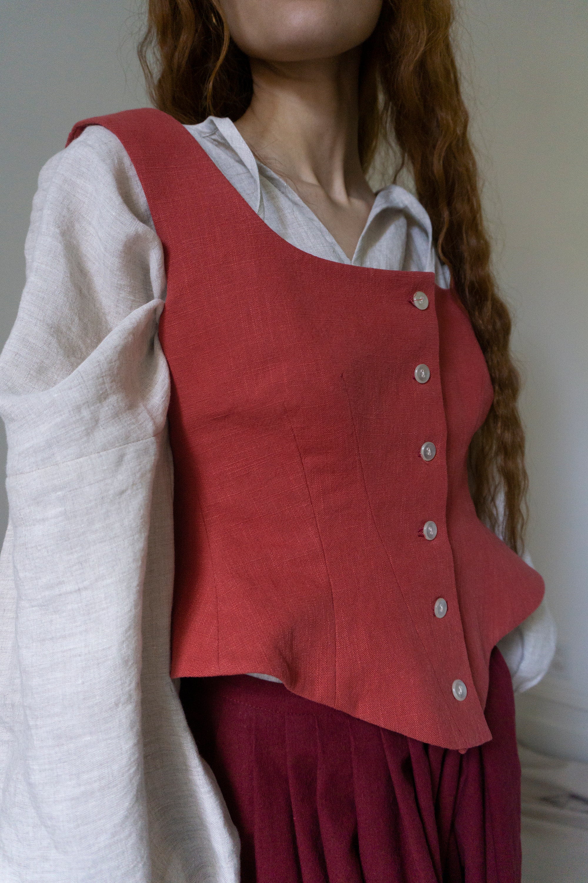 Hawthorne Bodice - Cerise