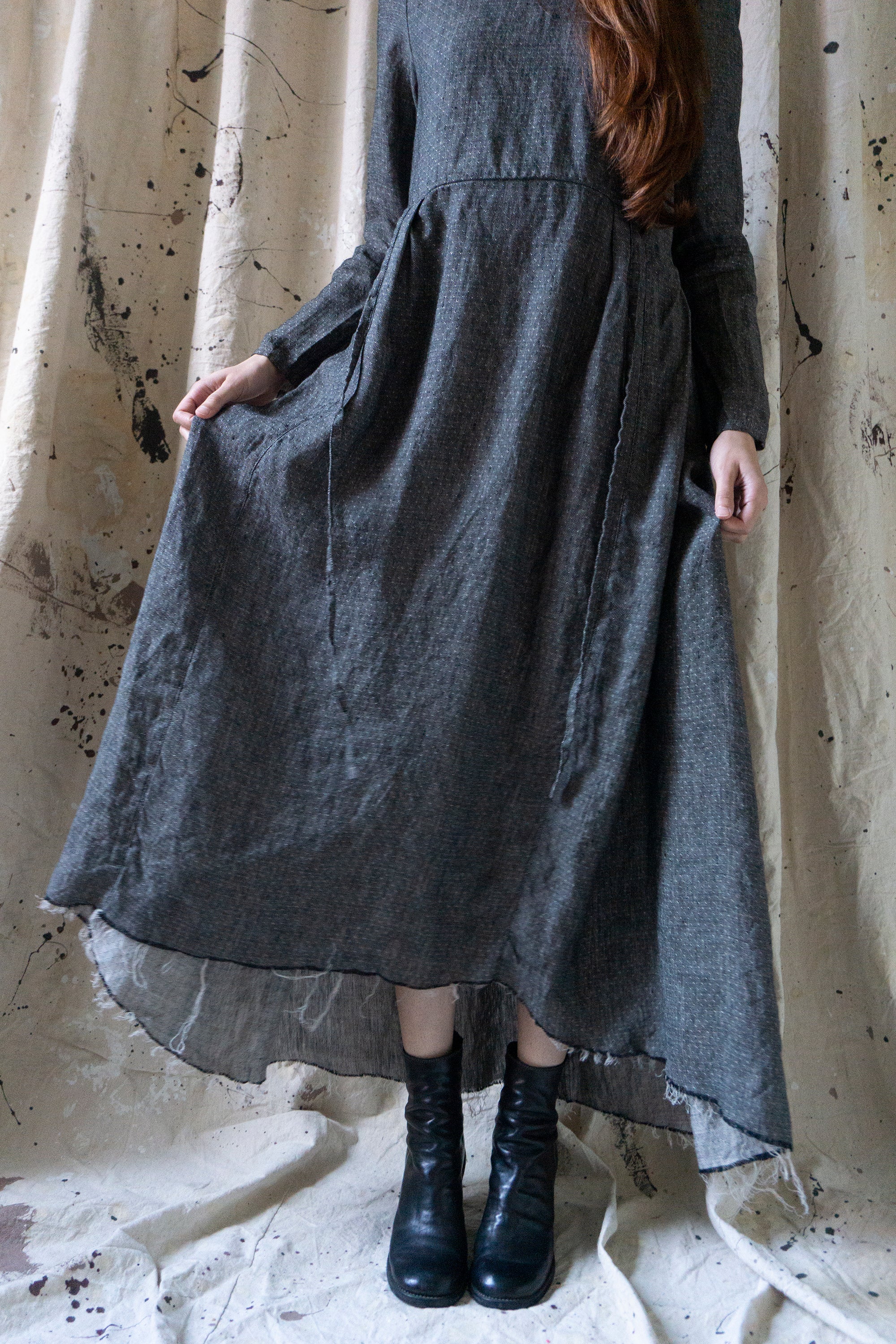 Heloise Linen Dress - Yarn Dye