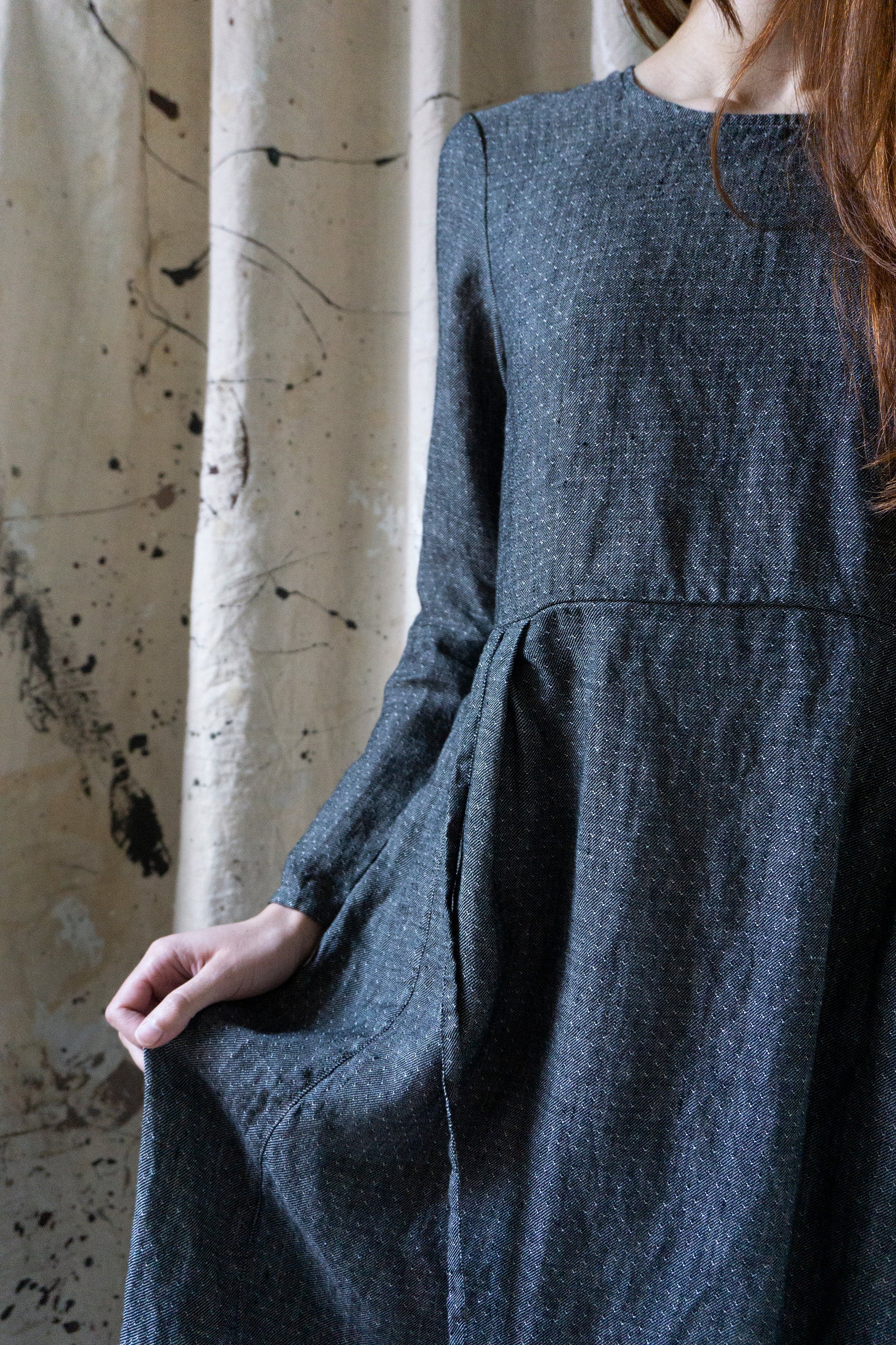 Heloise Linen Dress - Yarn Dye