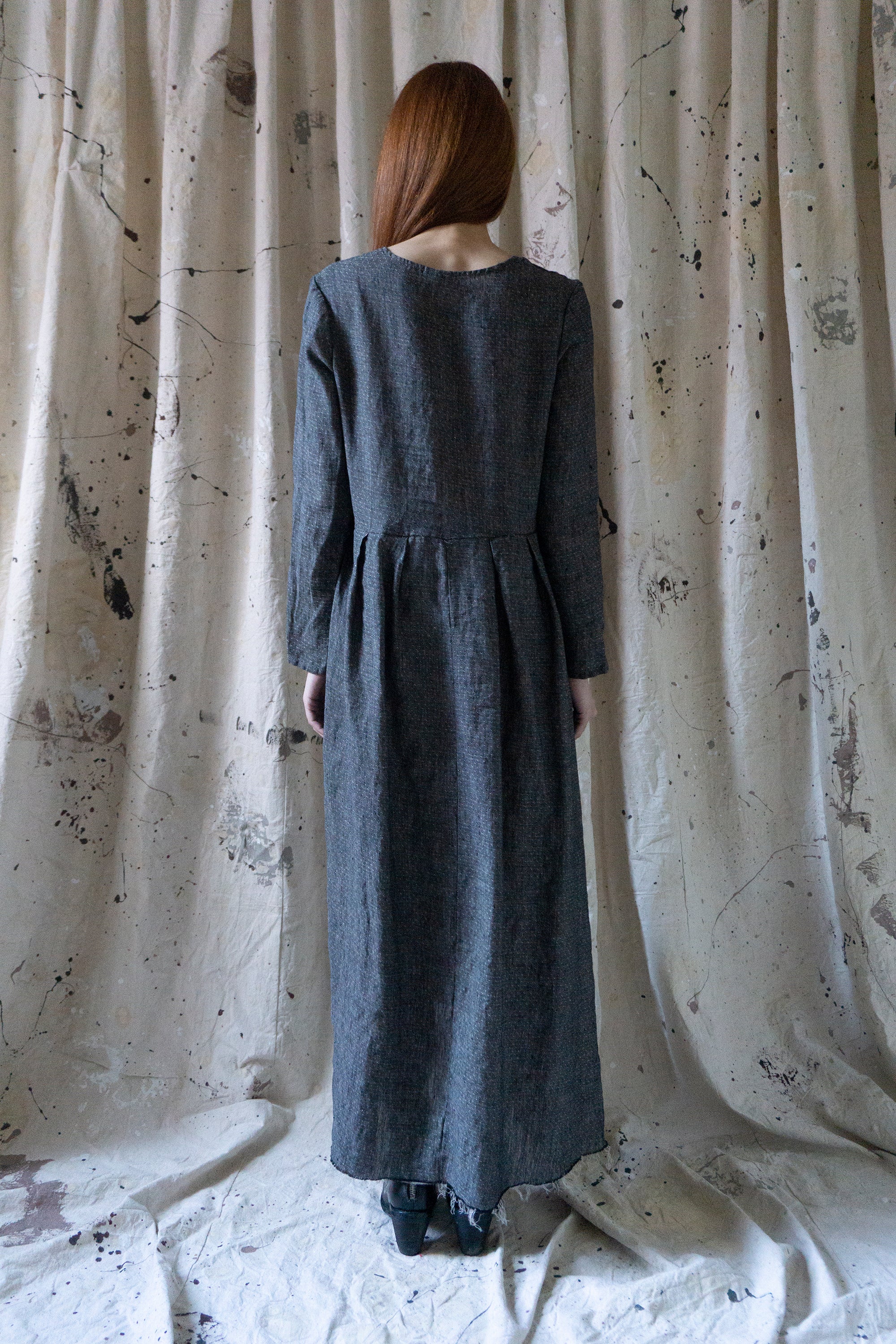Heloise Linen Dress - Yarn Dye