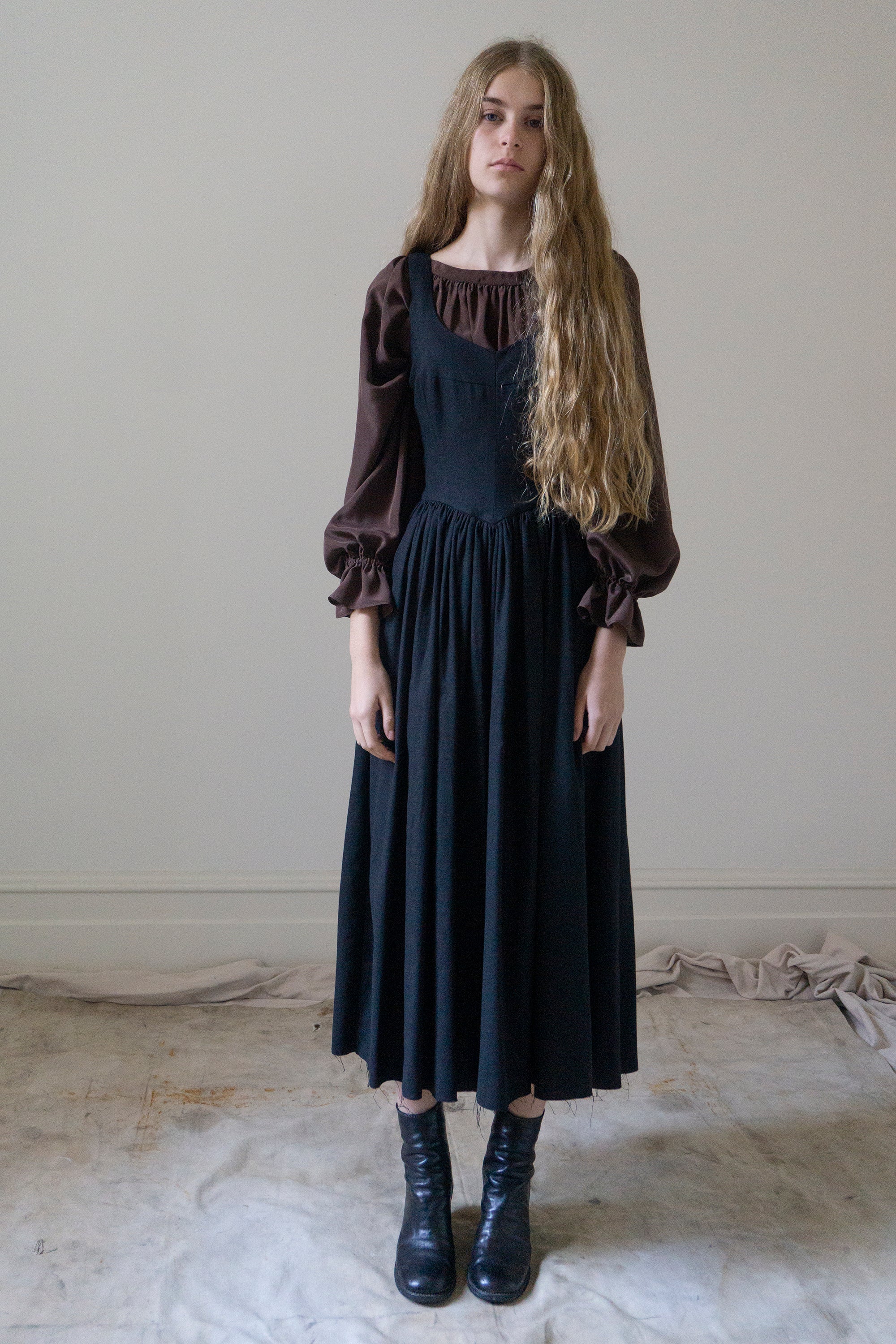 Mariposa Silk Blouse - Cocoa