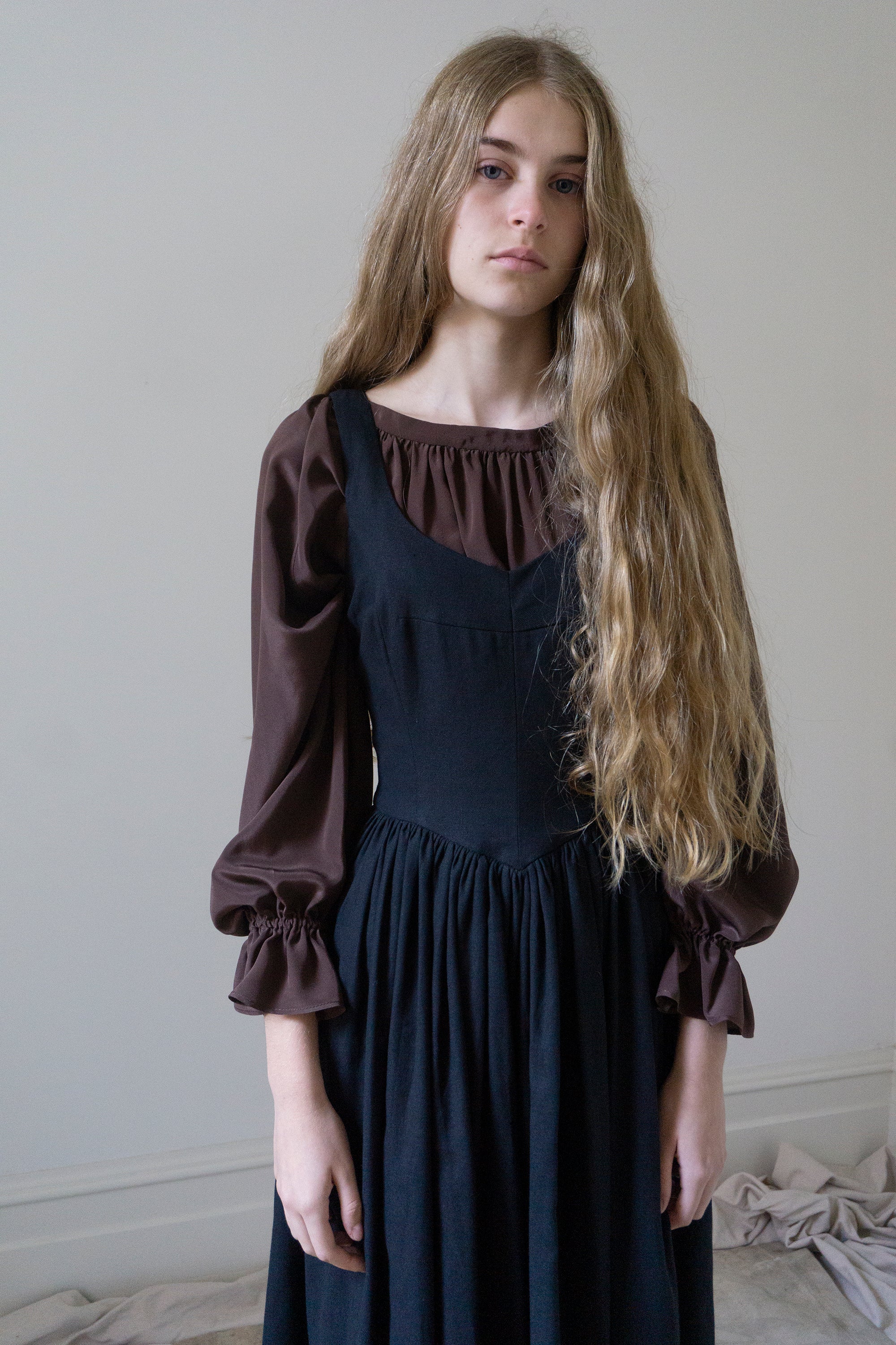 Mariposa Silk Blouse - Cocoa