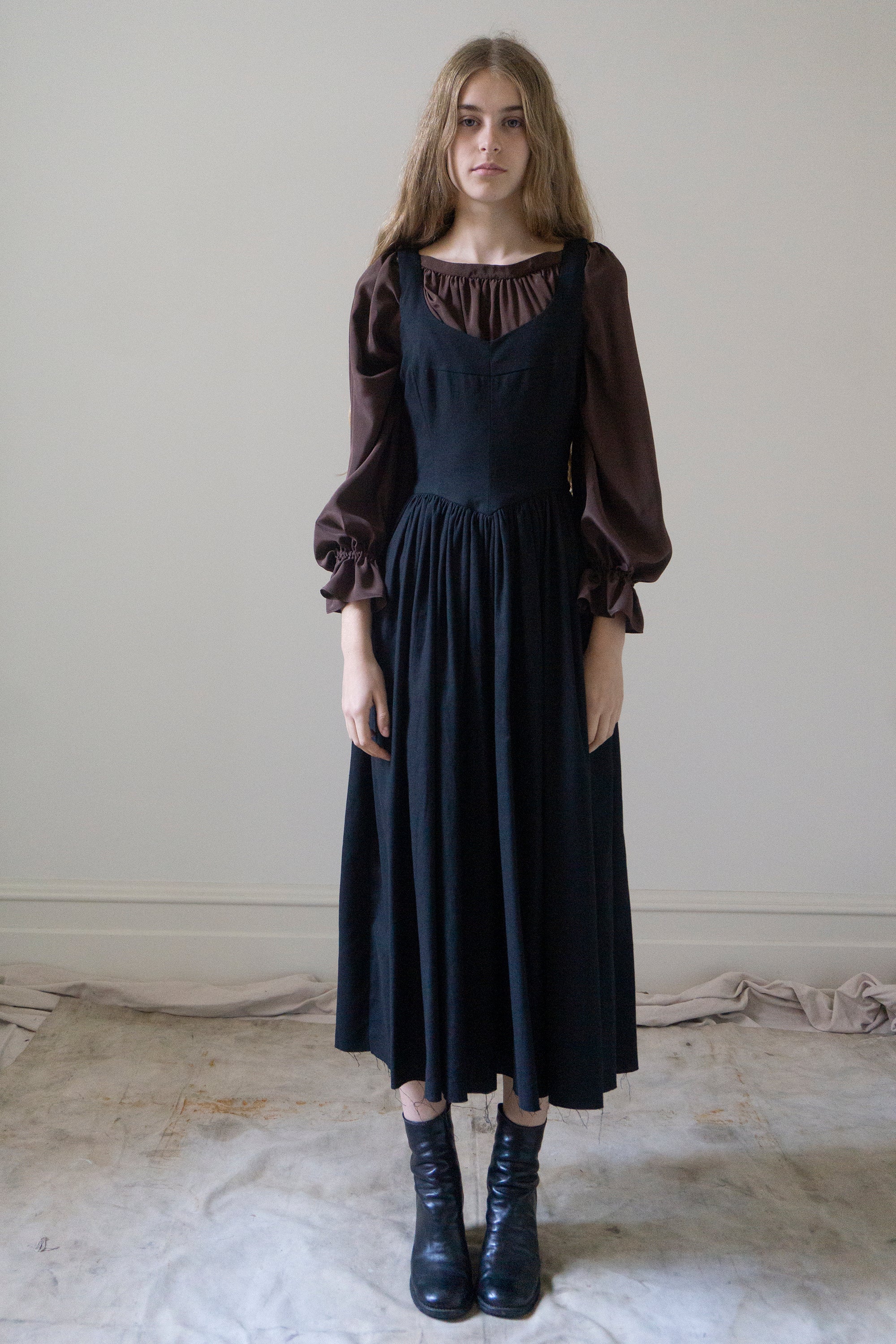 Mariposa Silk Blouse - Cocoa