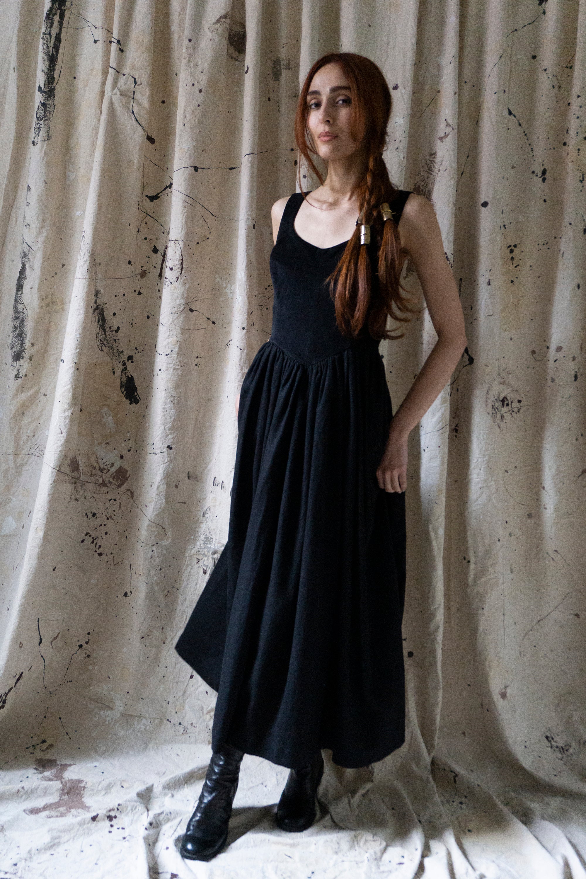 Hemlock Dress - Black Velvet