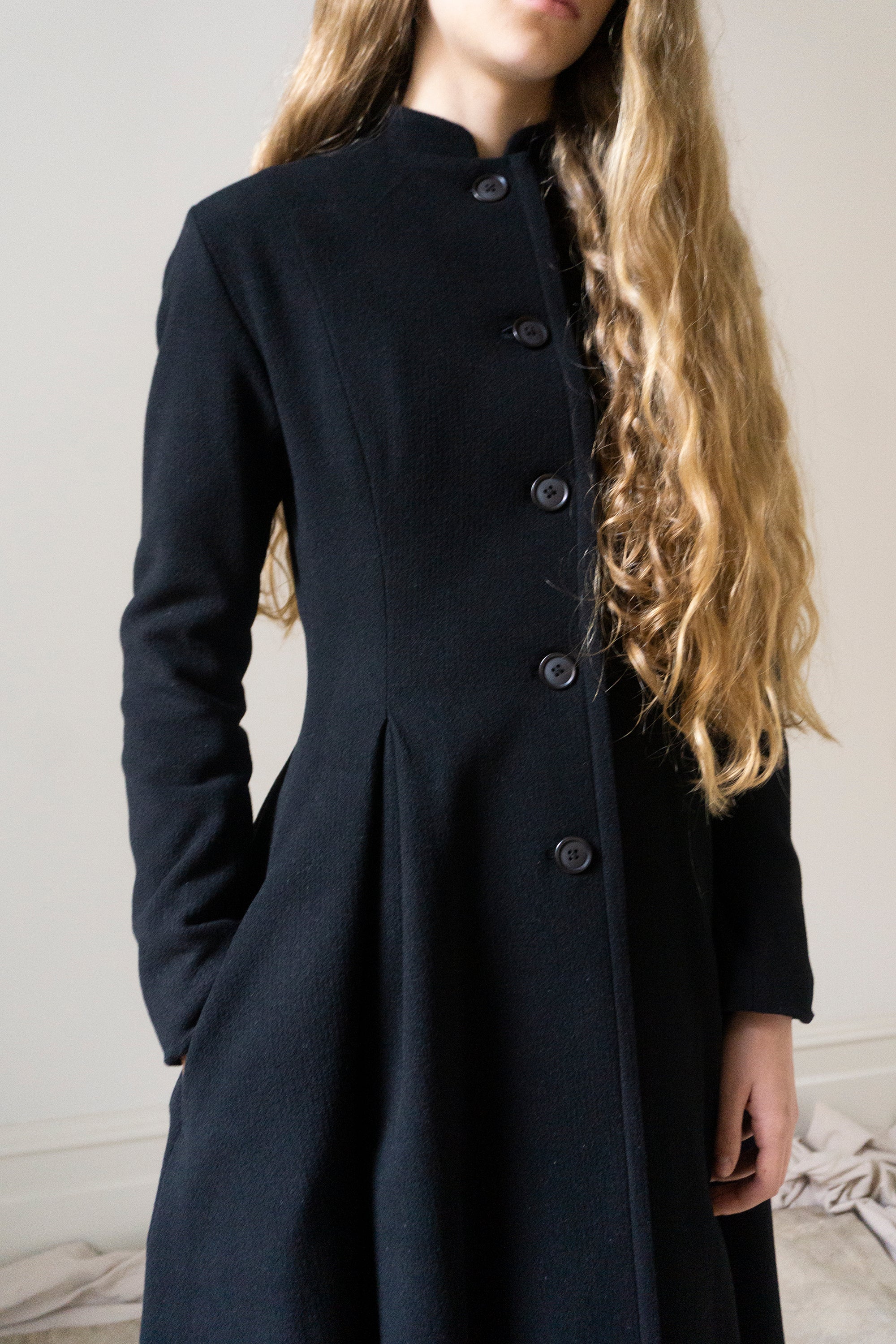 Linnea Wool Coat - Black