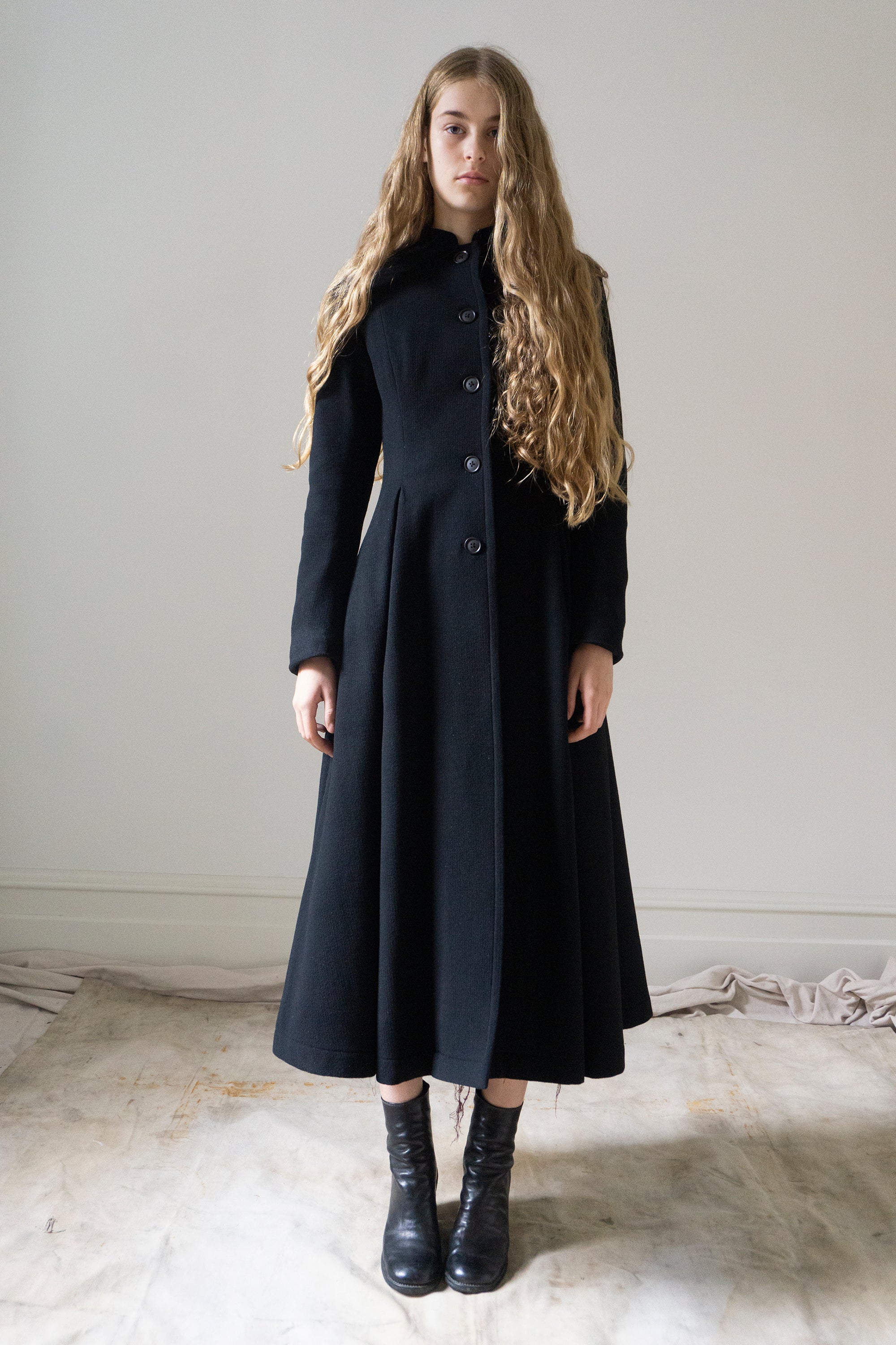 Linnea Wool Coat - Black