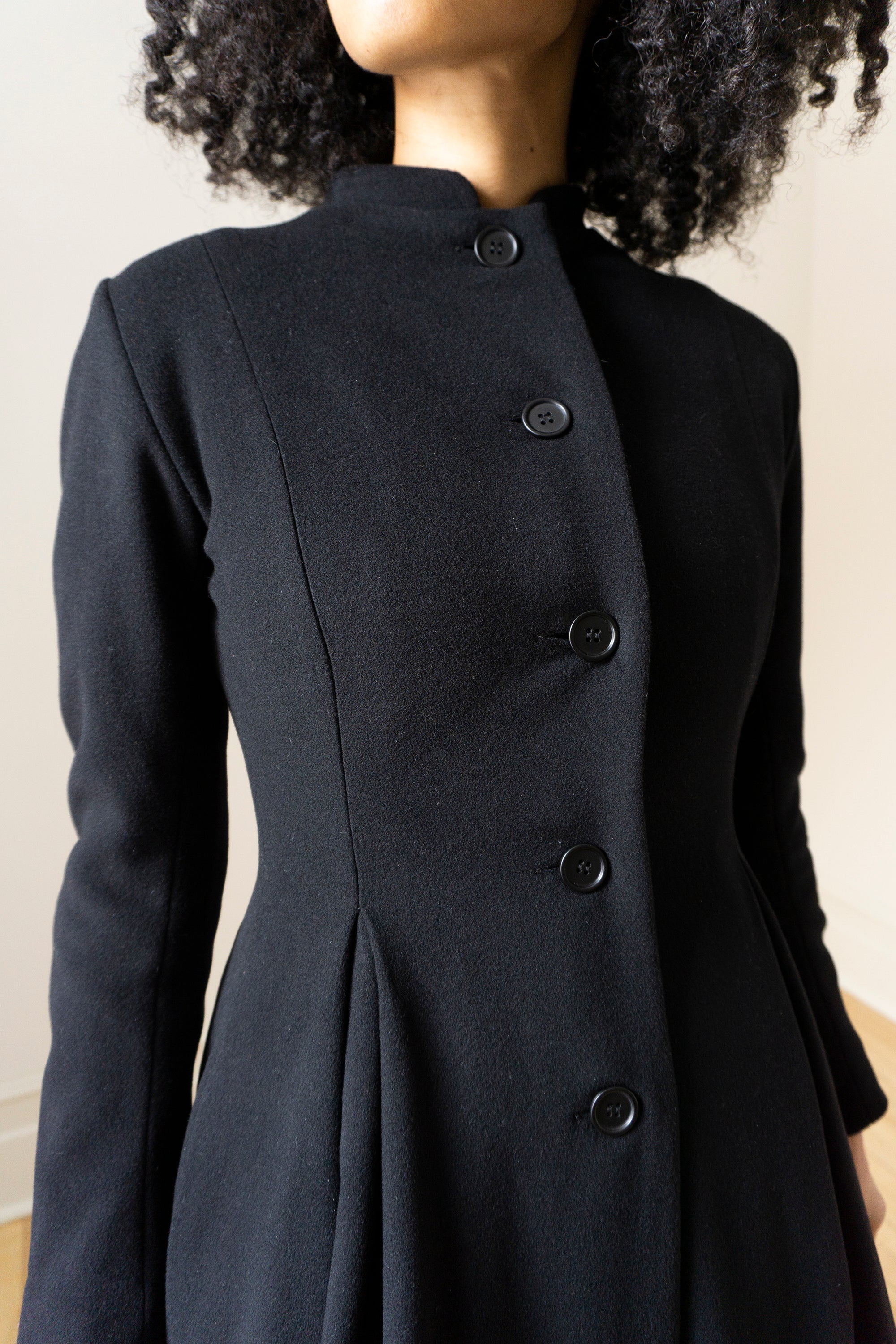 Linnea Wool Coat - Black