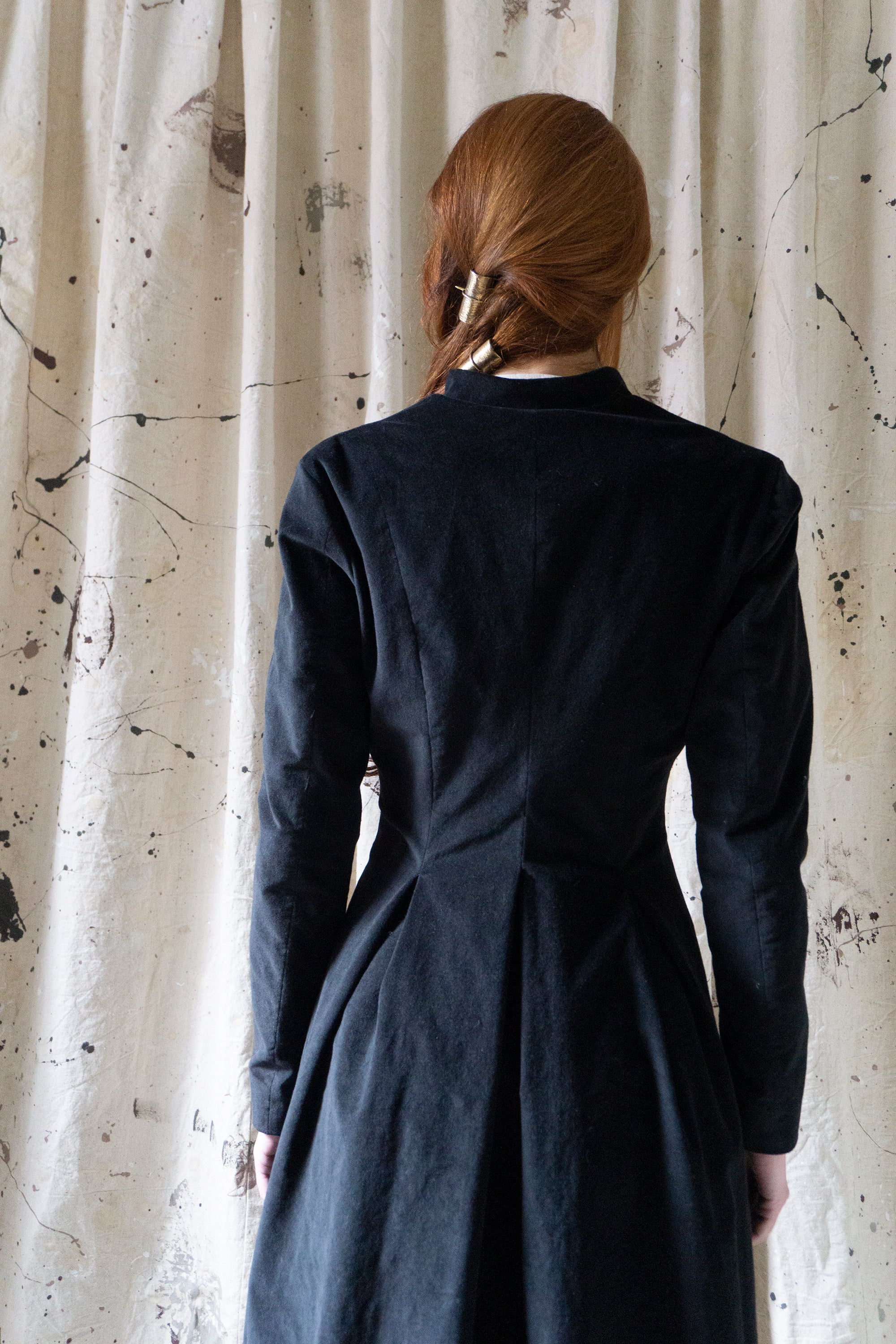 Linnea Coat - Black Velvet