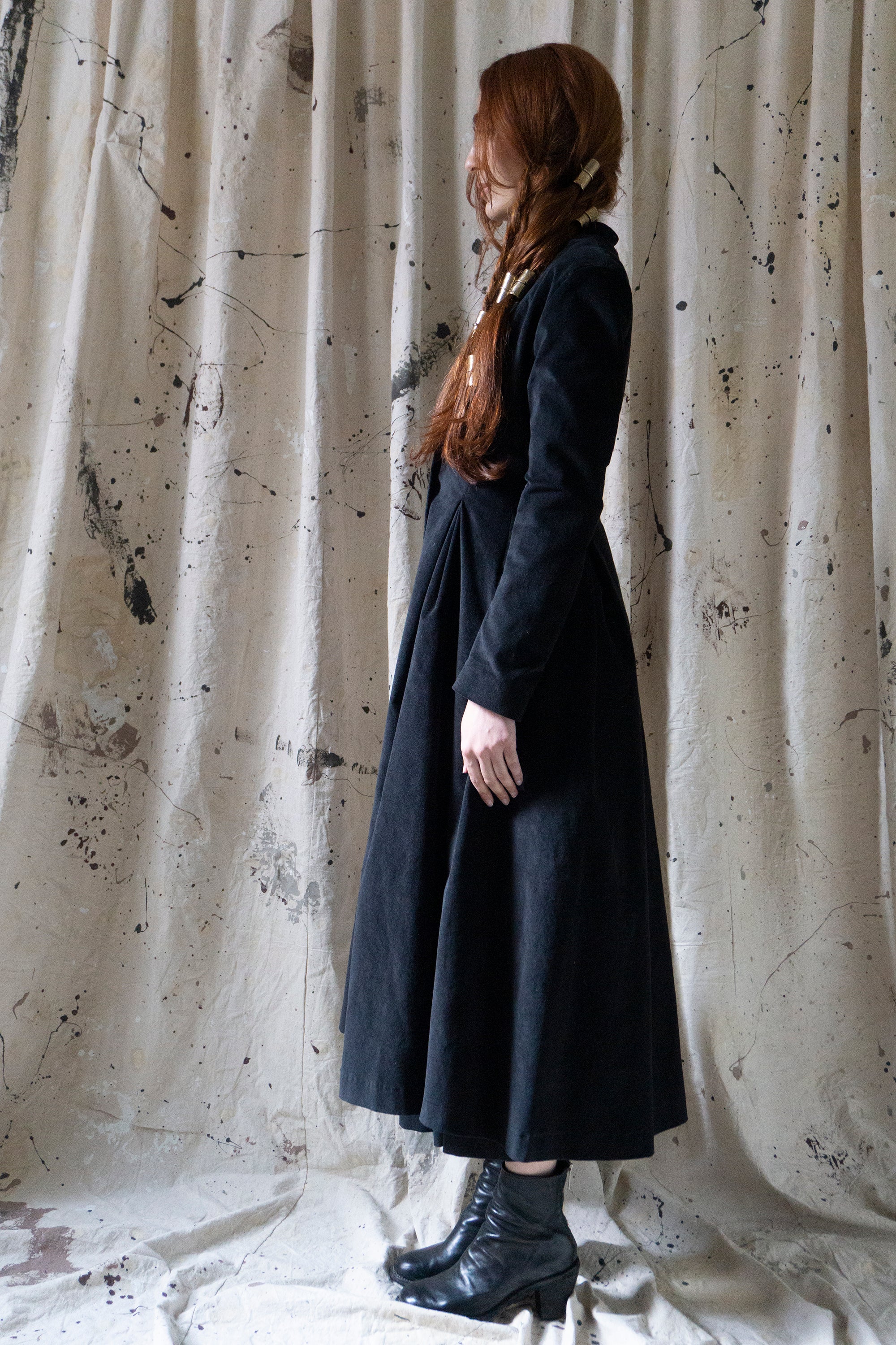 Linnea Coat - Black Velvet