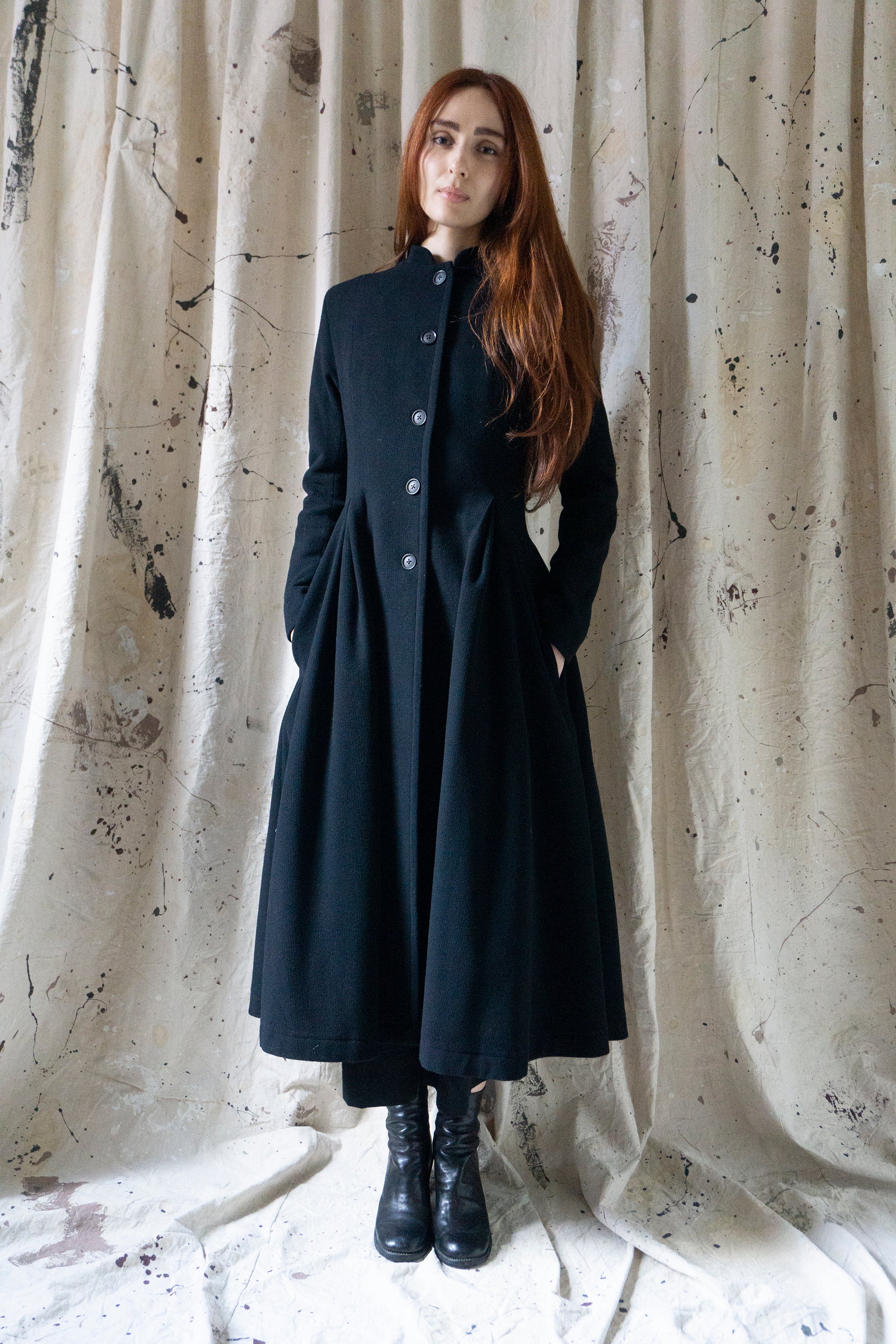 Linnea Wool Coat - Black