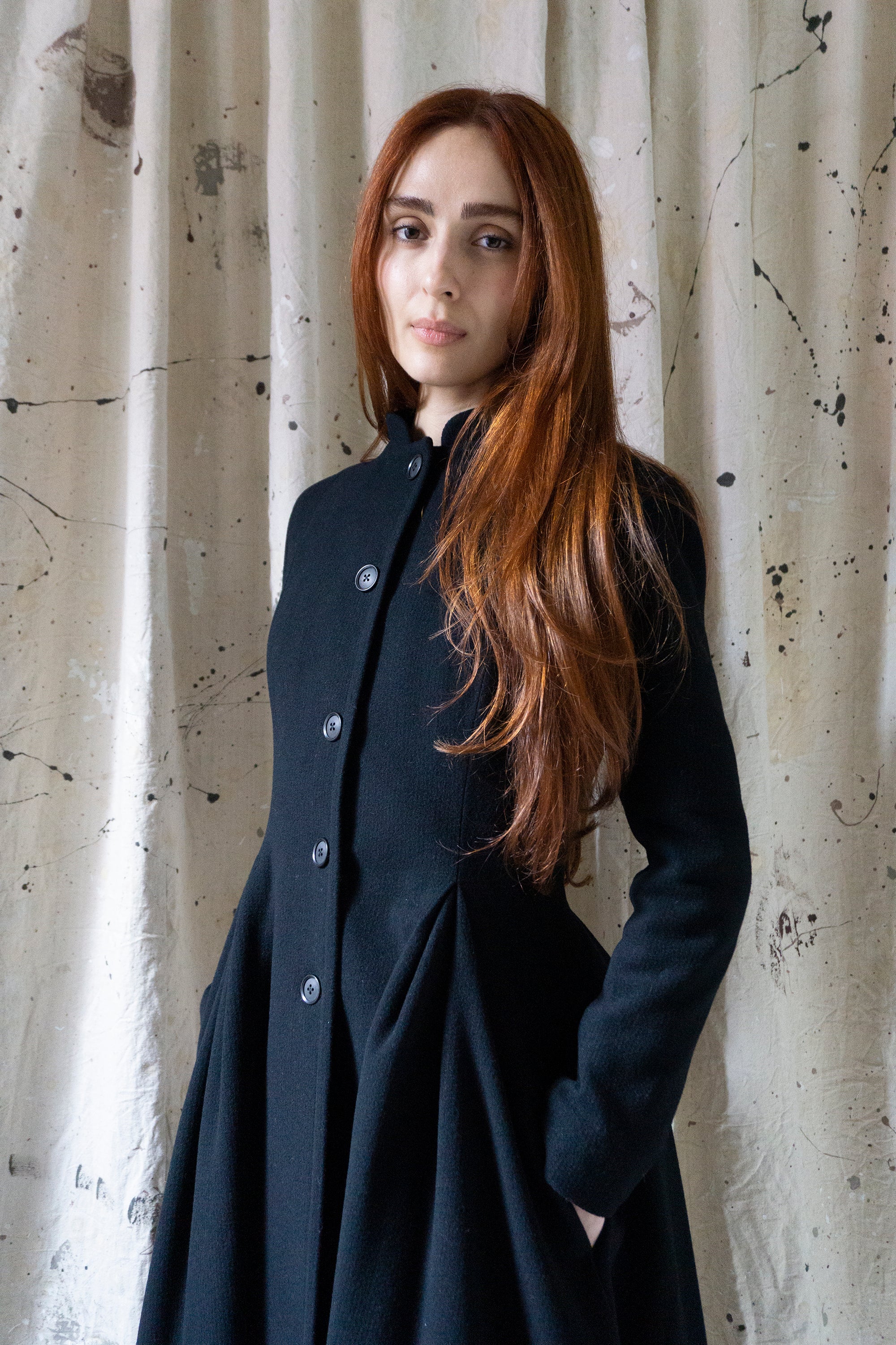 Linnea Wool Coat - Black
