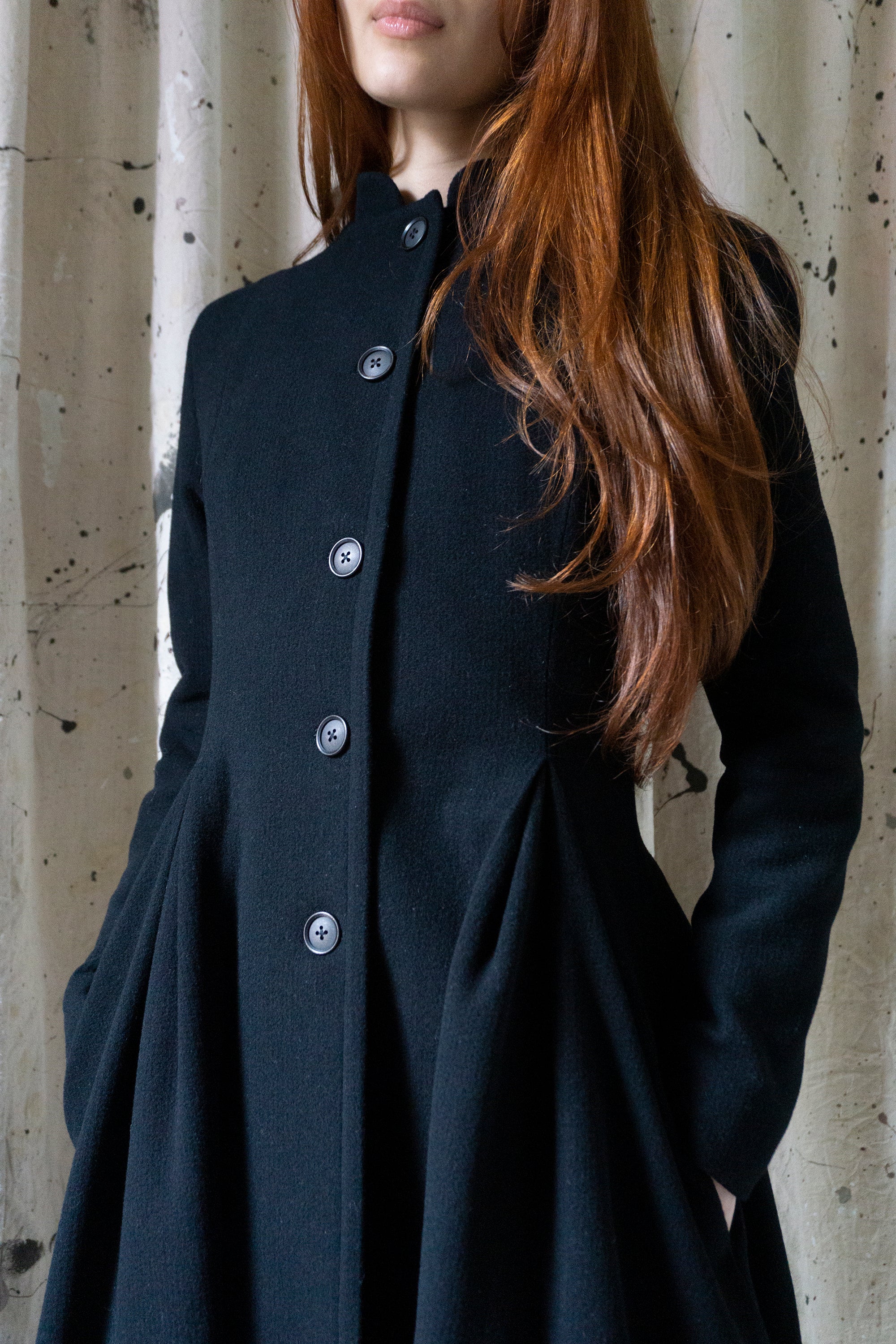Linnea Wool Coat - Black