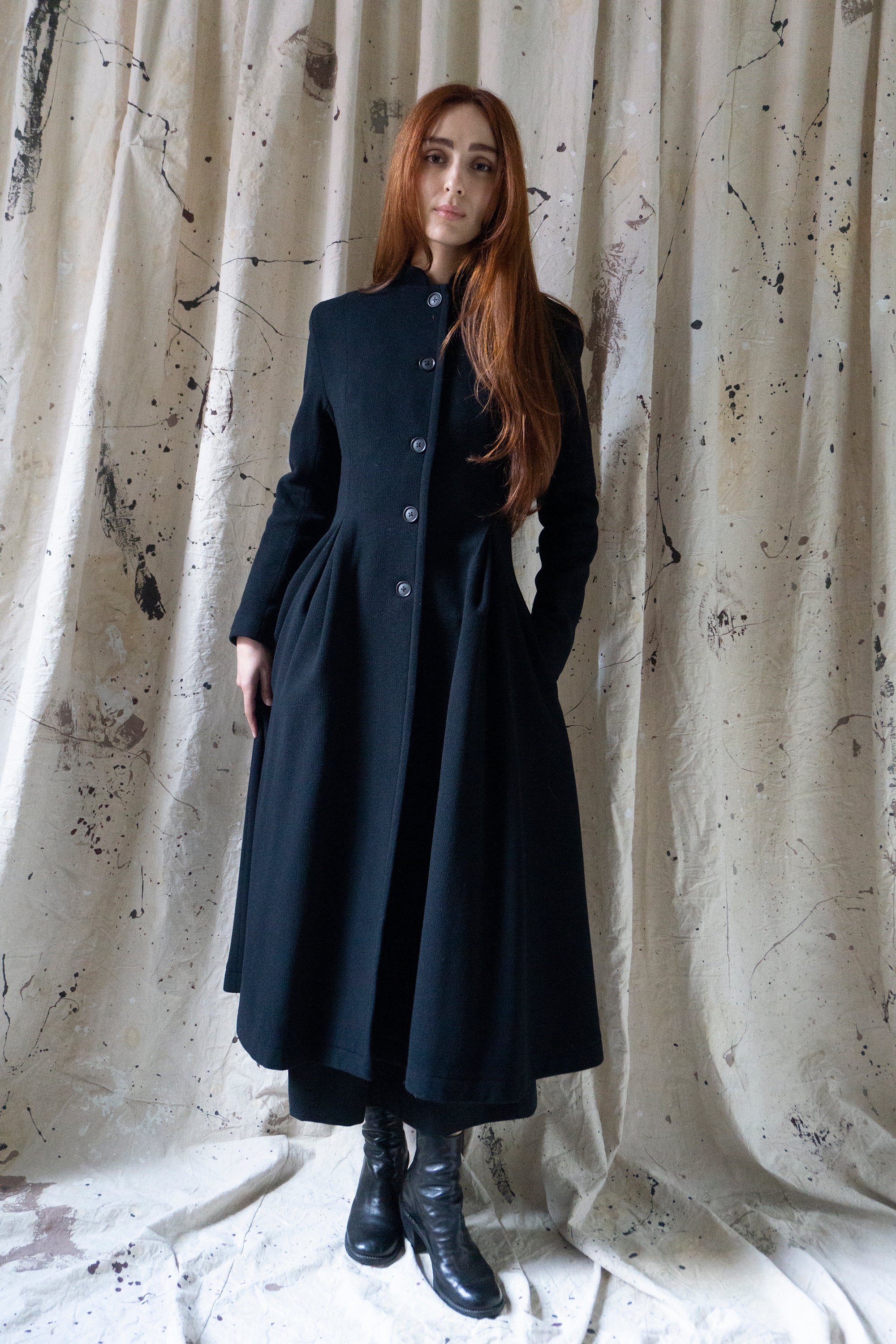 Linnea Wool Coat - Black