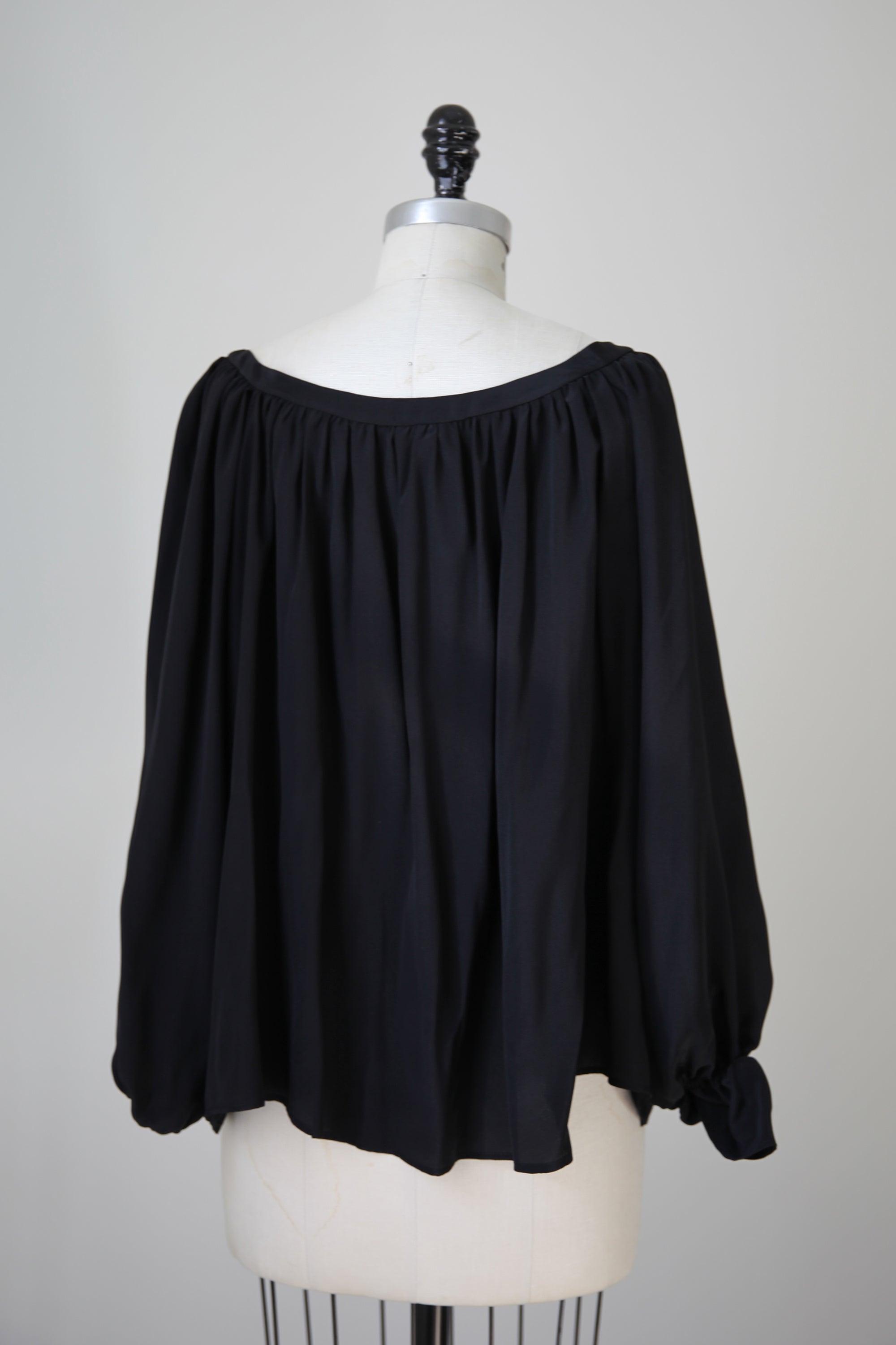 Mariposa Silk Blouse - Black