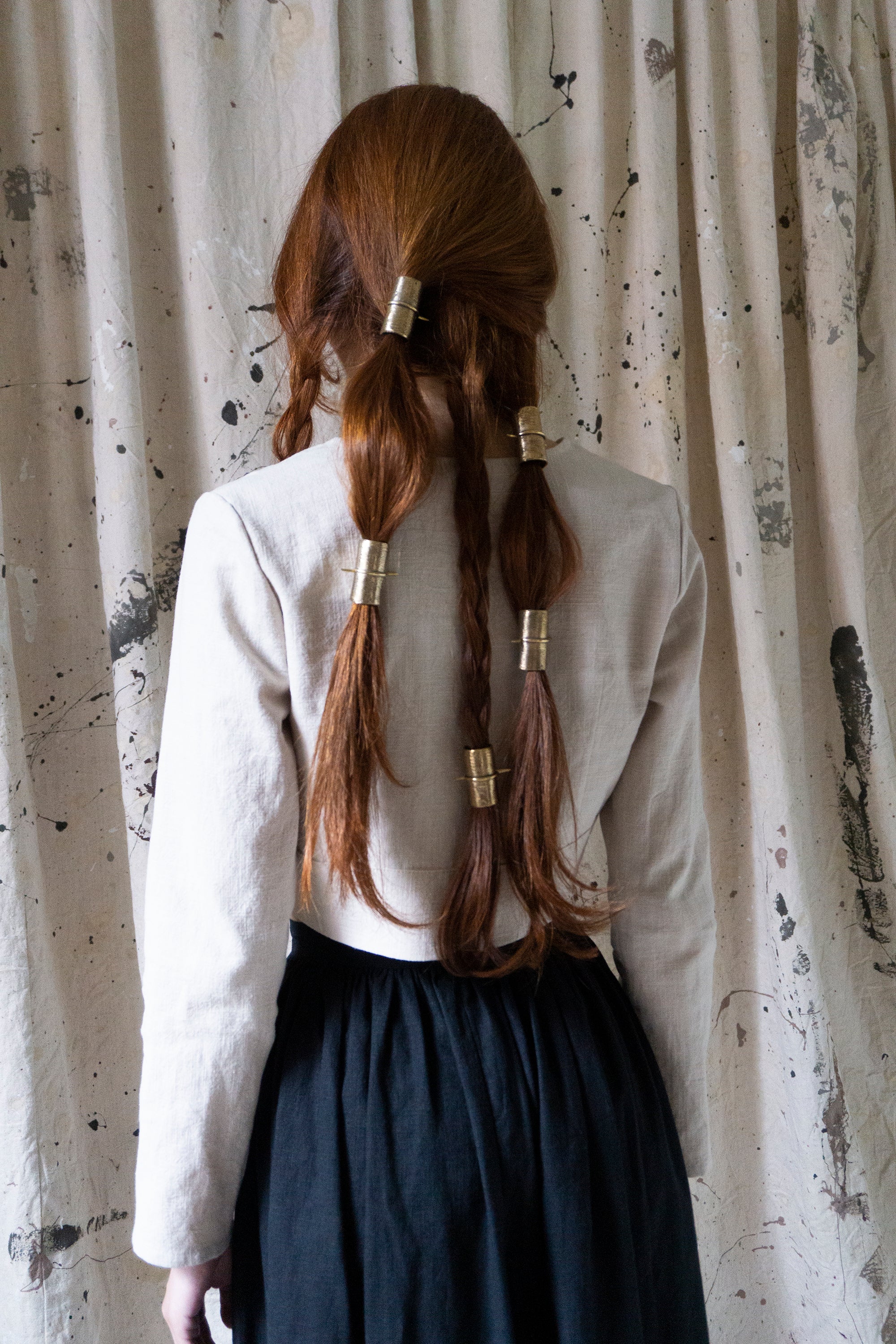 Eloise Linen Top - Chalk
