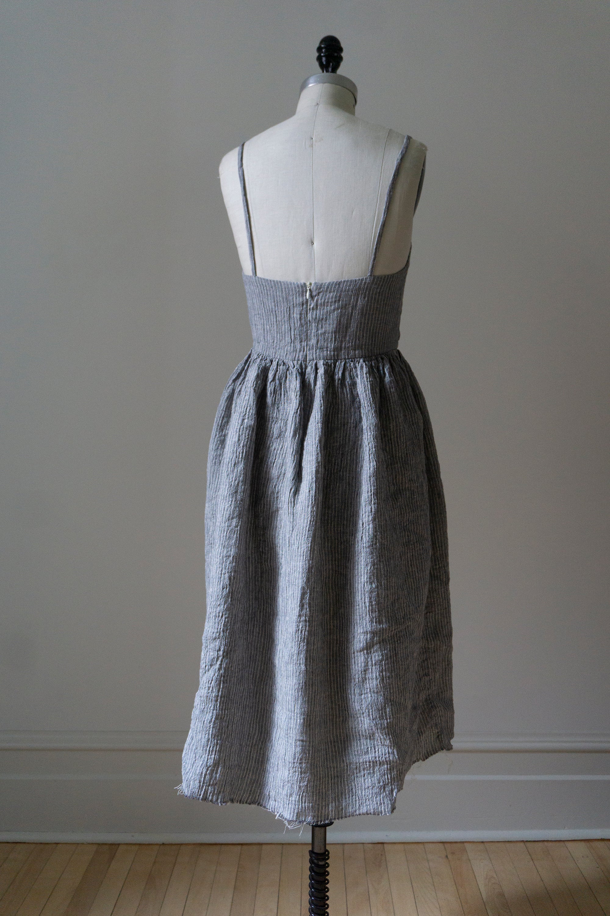 Mathilde Dress - Striped Linen Gauze (SIZE S)