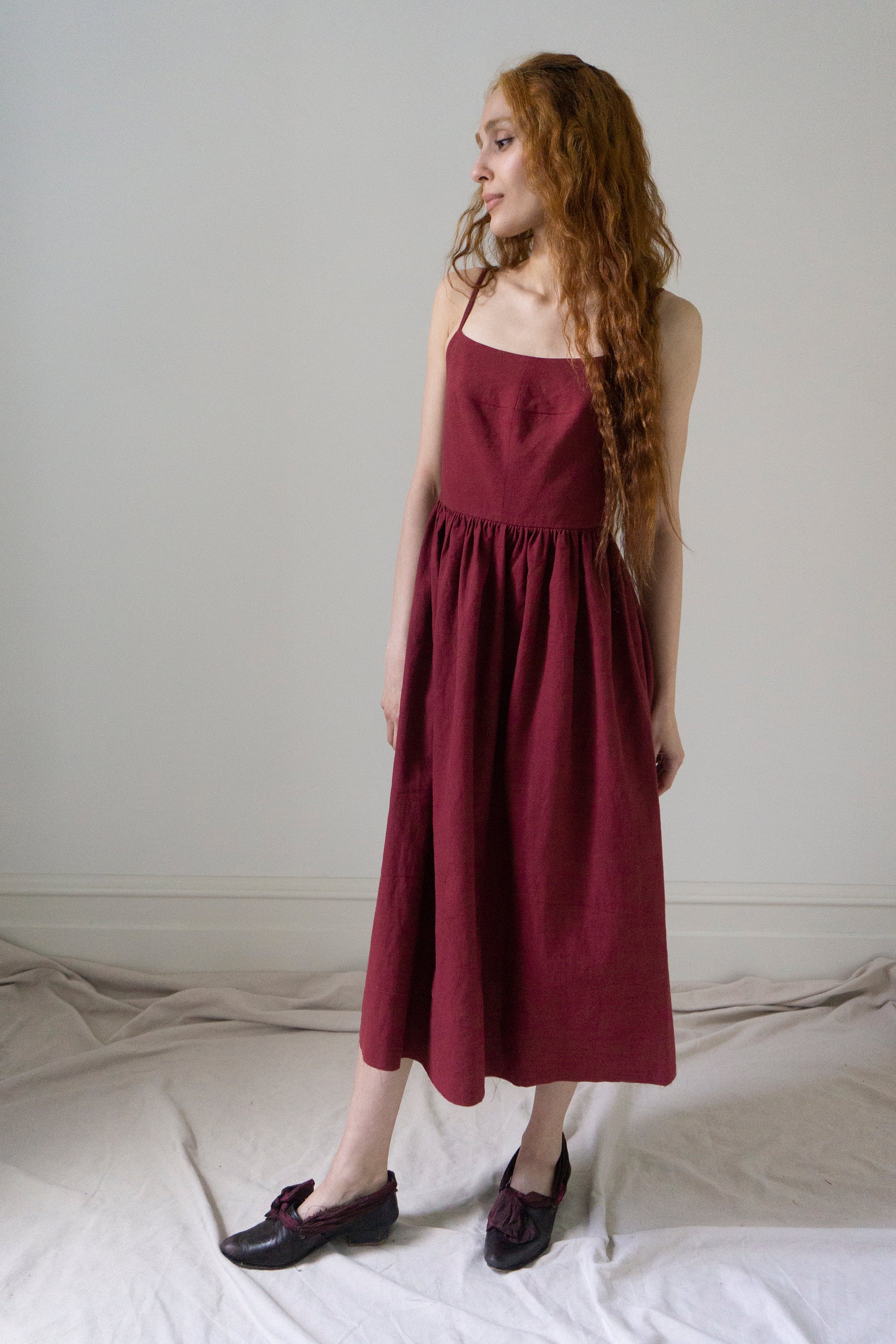 Mathilde Dress - Dark Red