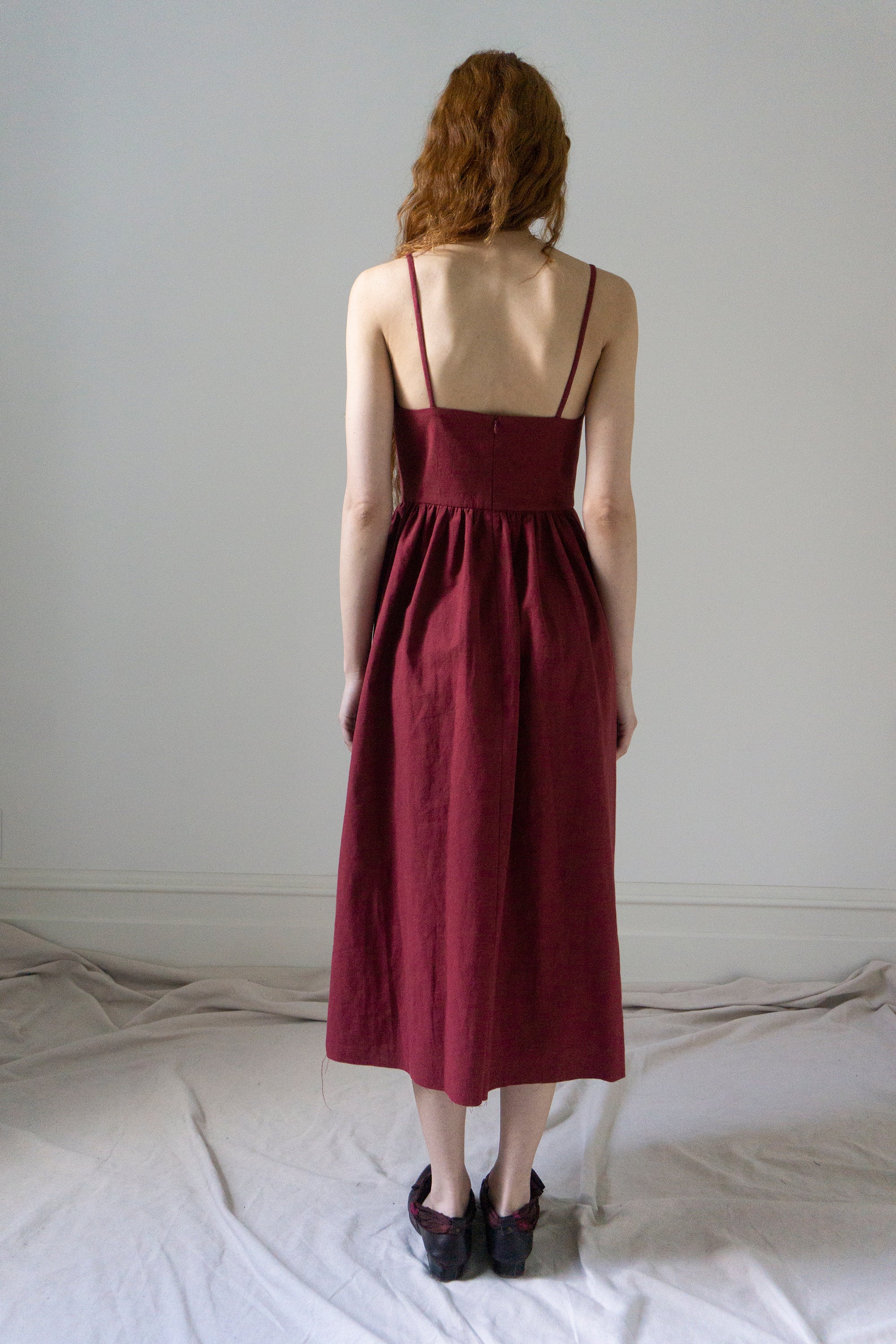Mathilde Dress - Dark Red