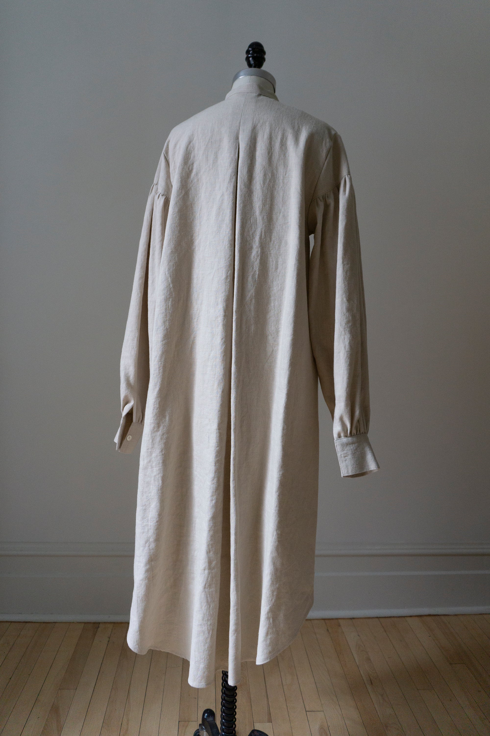 Nadine linen dress - chalk (S)
