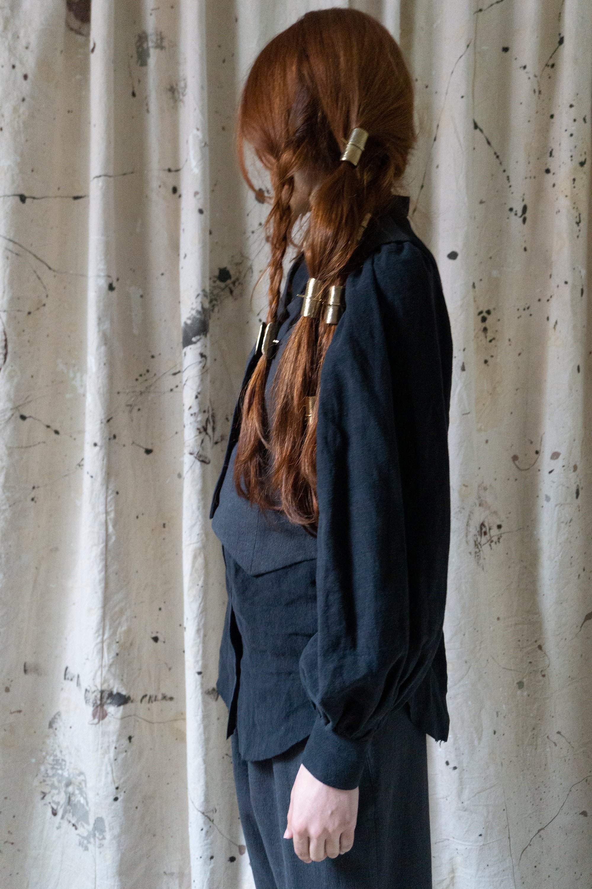 Ollie Linen Waistcoat - Grey
