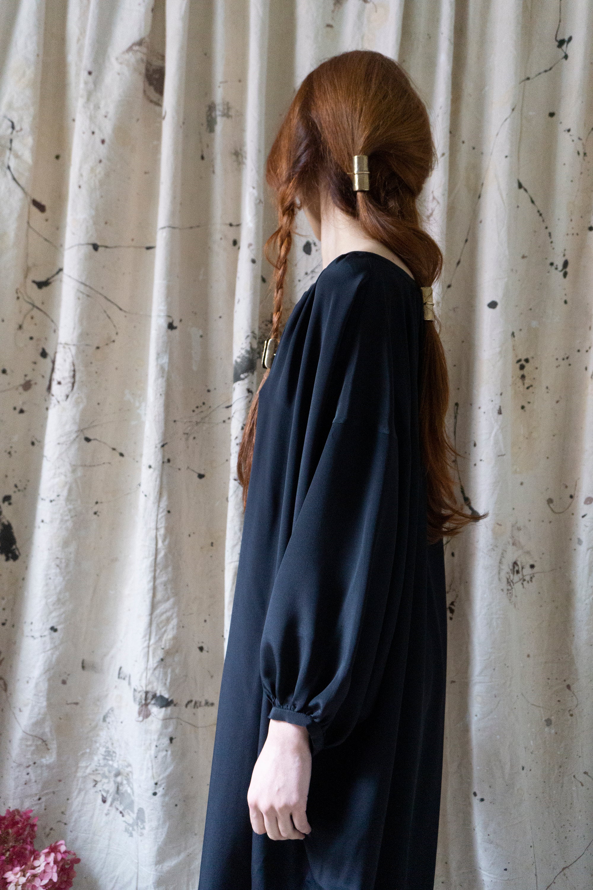Orion Dress - Black Silk