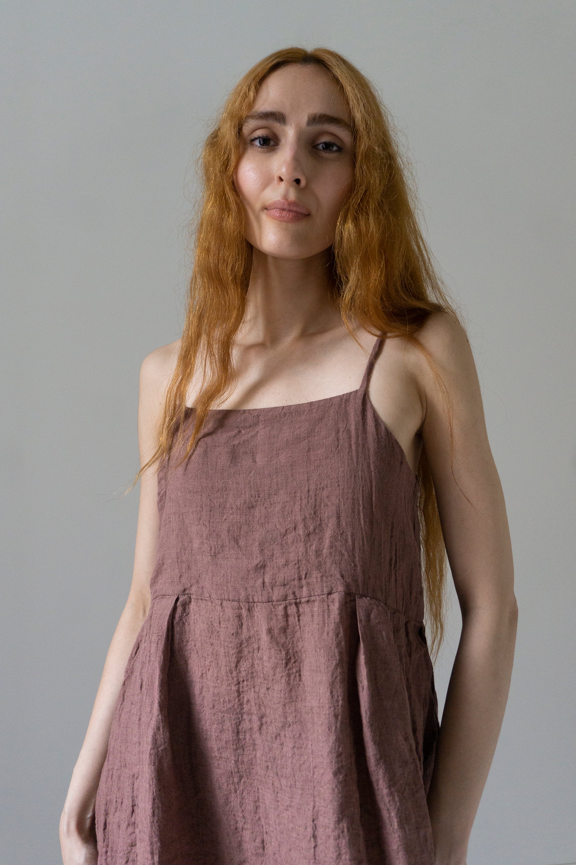 Orla Linen Dress - Rose