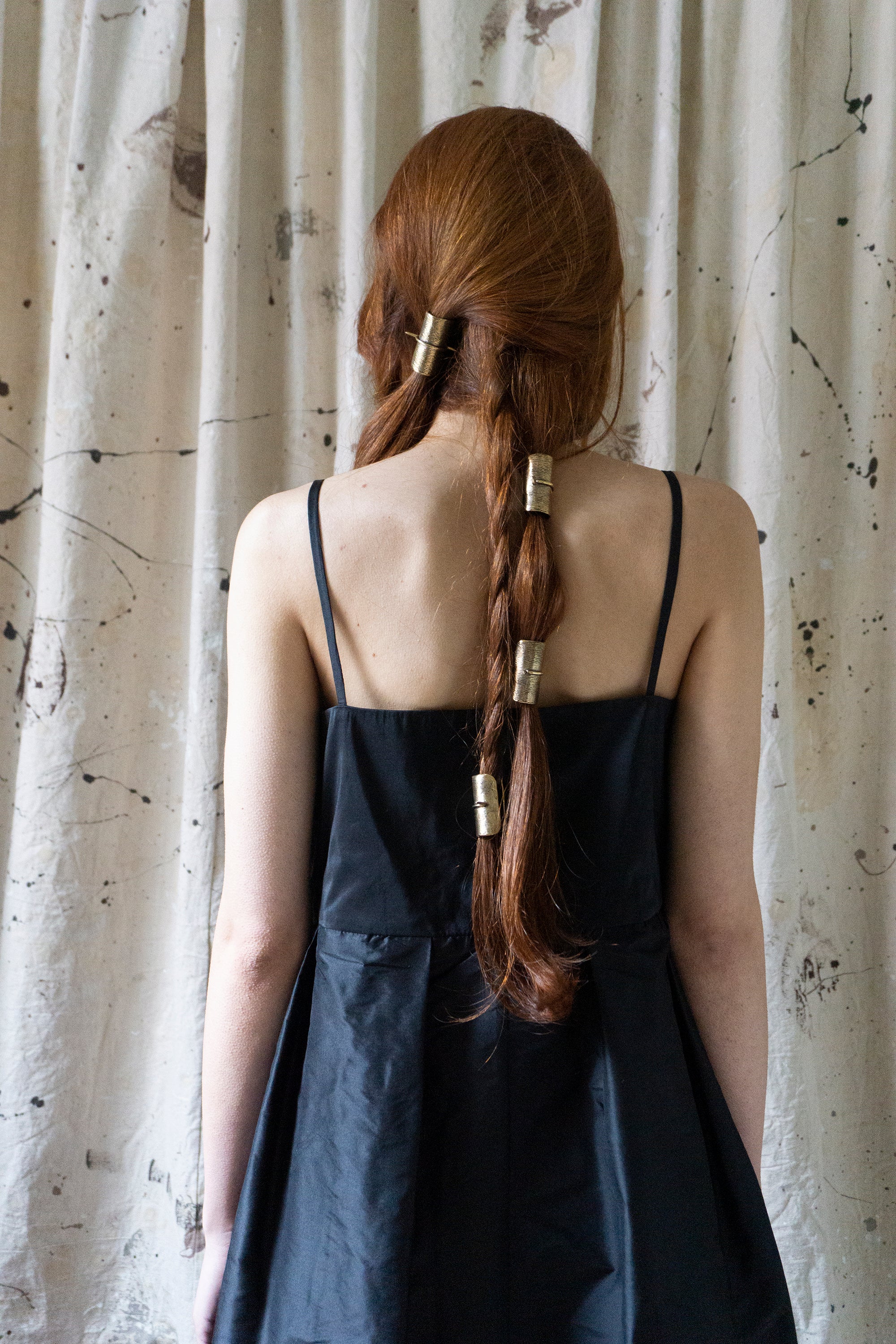 Robe en lin Heloise – noire