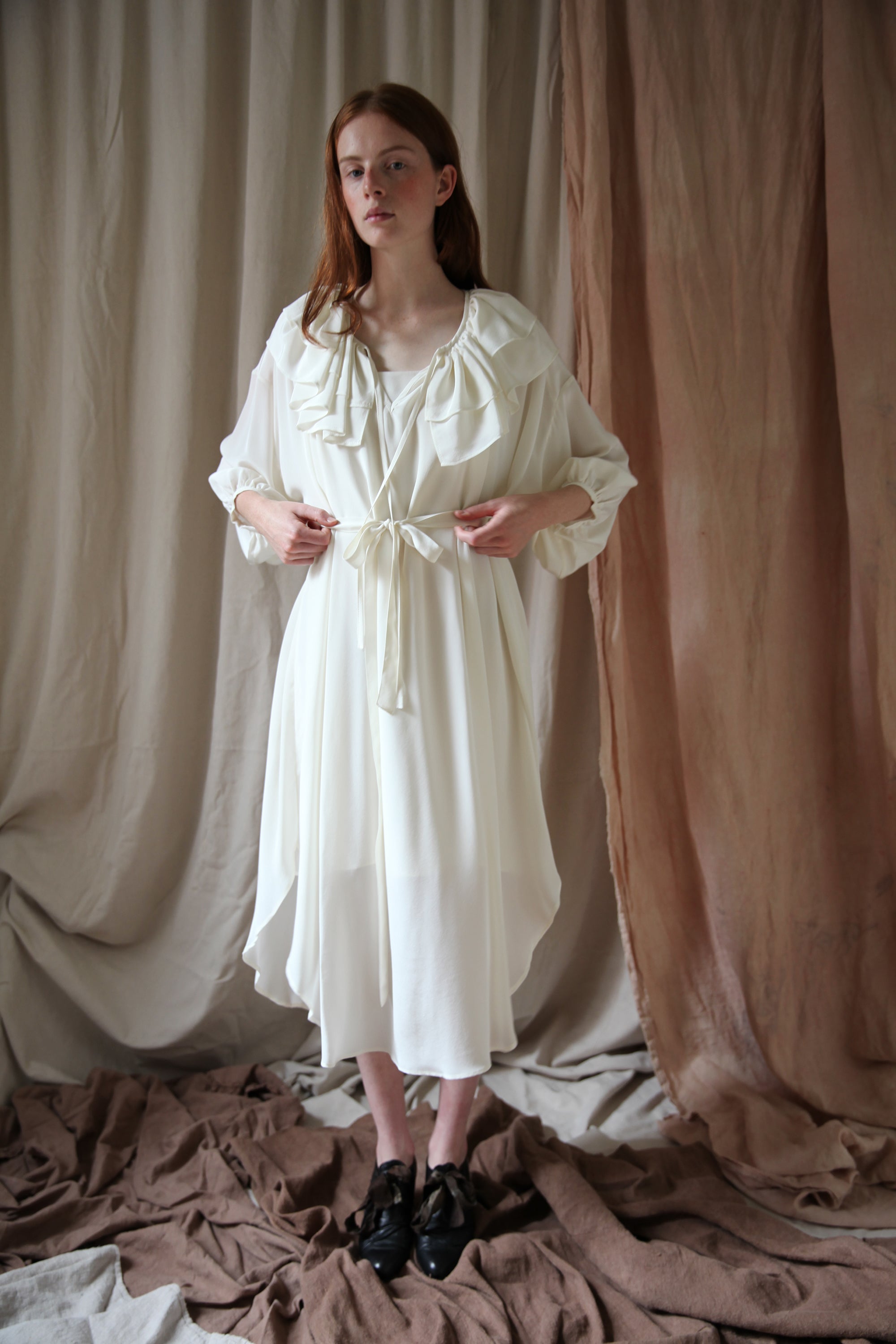 Rosario Dress - Alabaster Silk Crepe